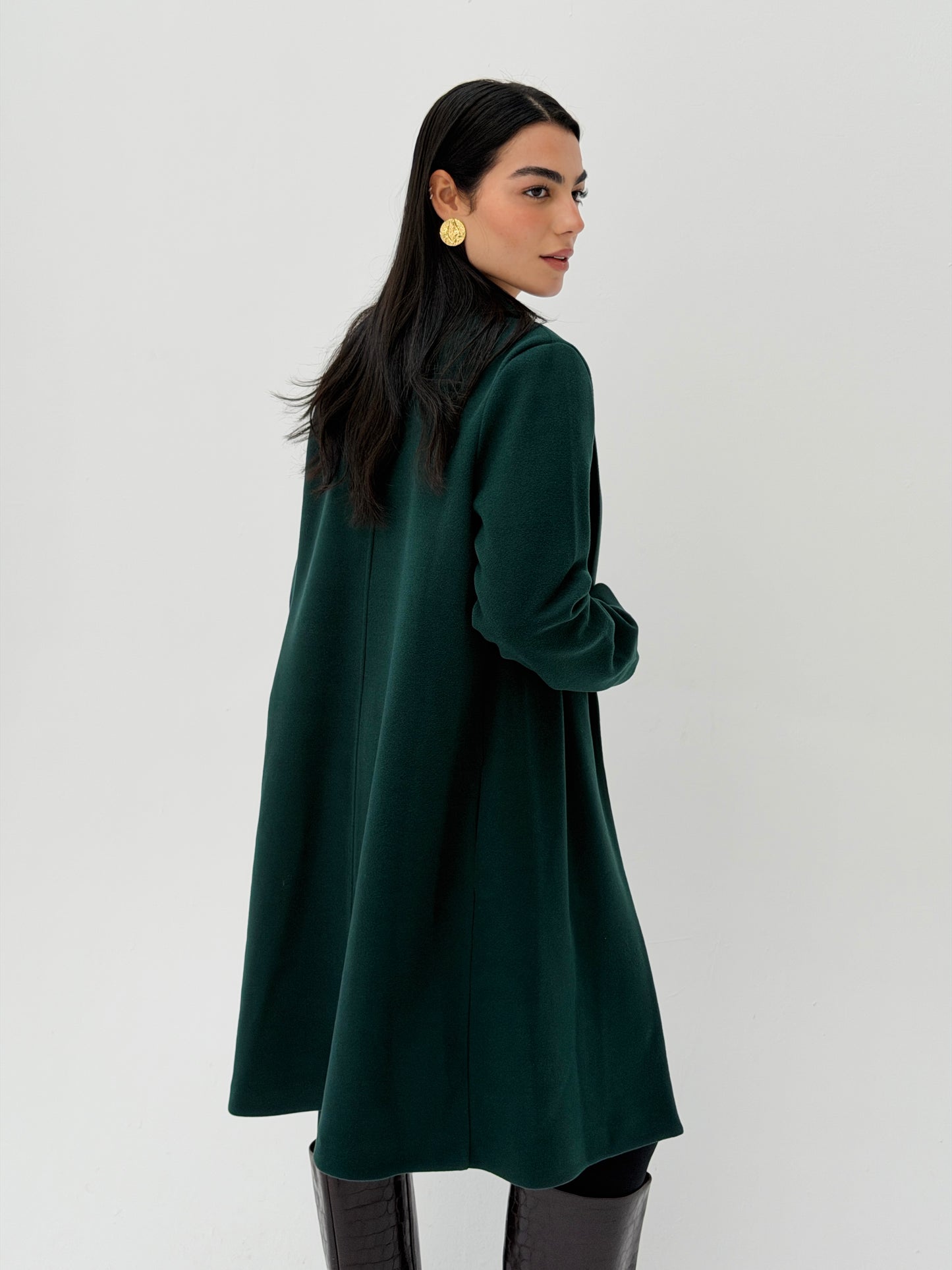 Iconic Winter Coat In Deep Teal