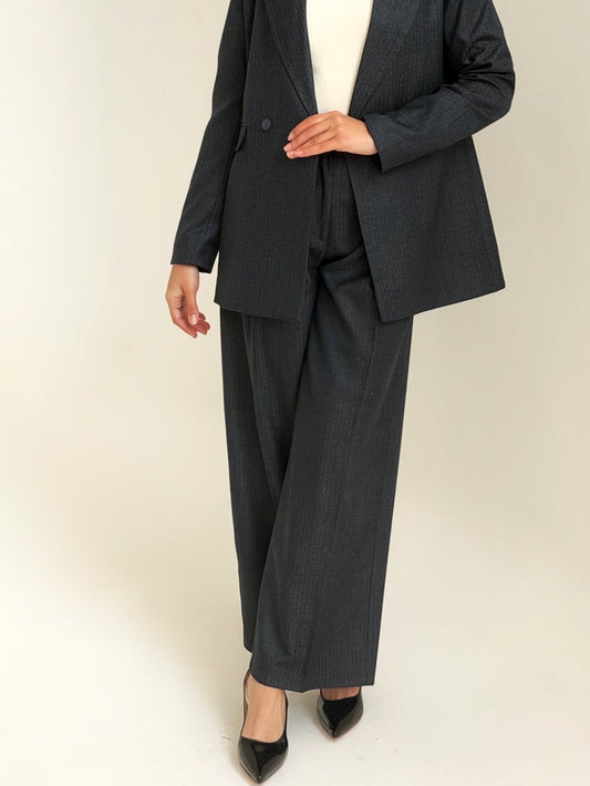 The Tailored Striped Pants In Navy