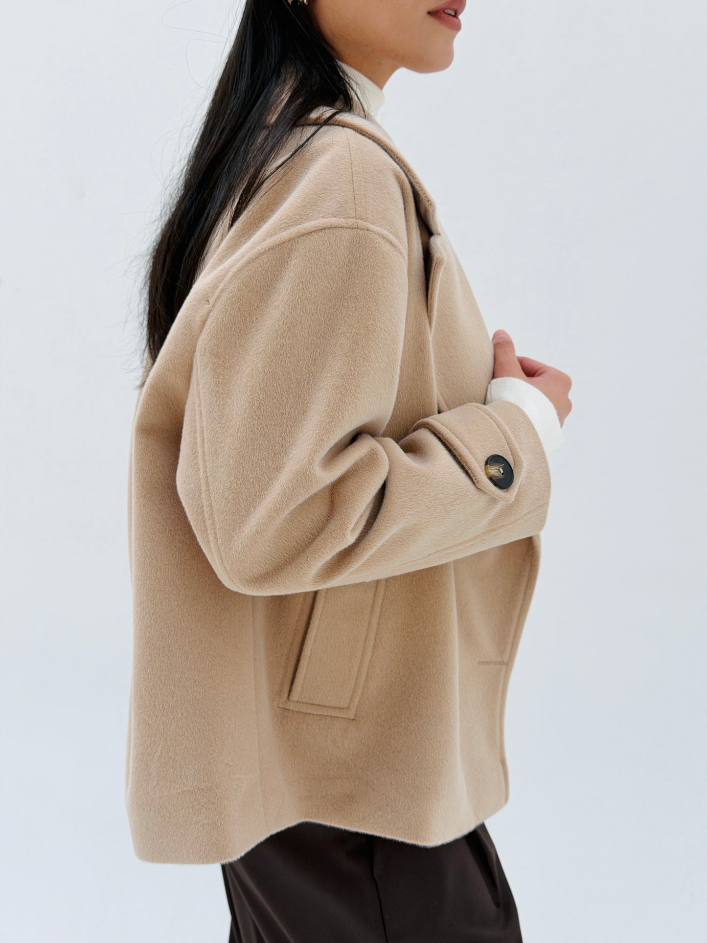 Fur jacket In beige