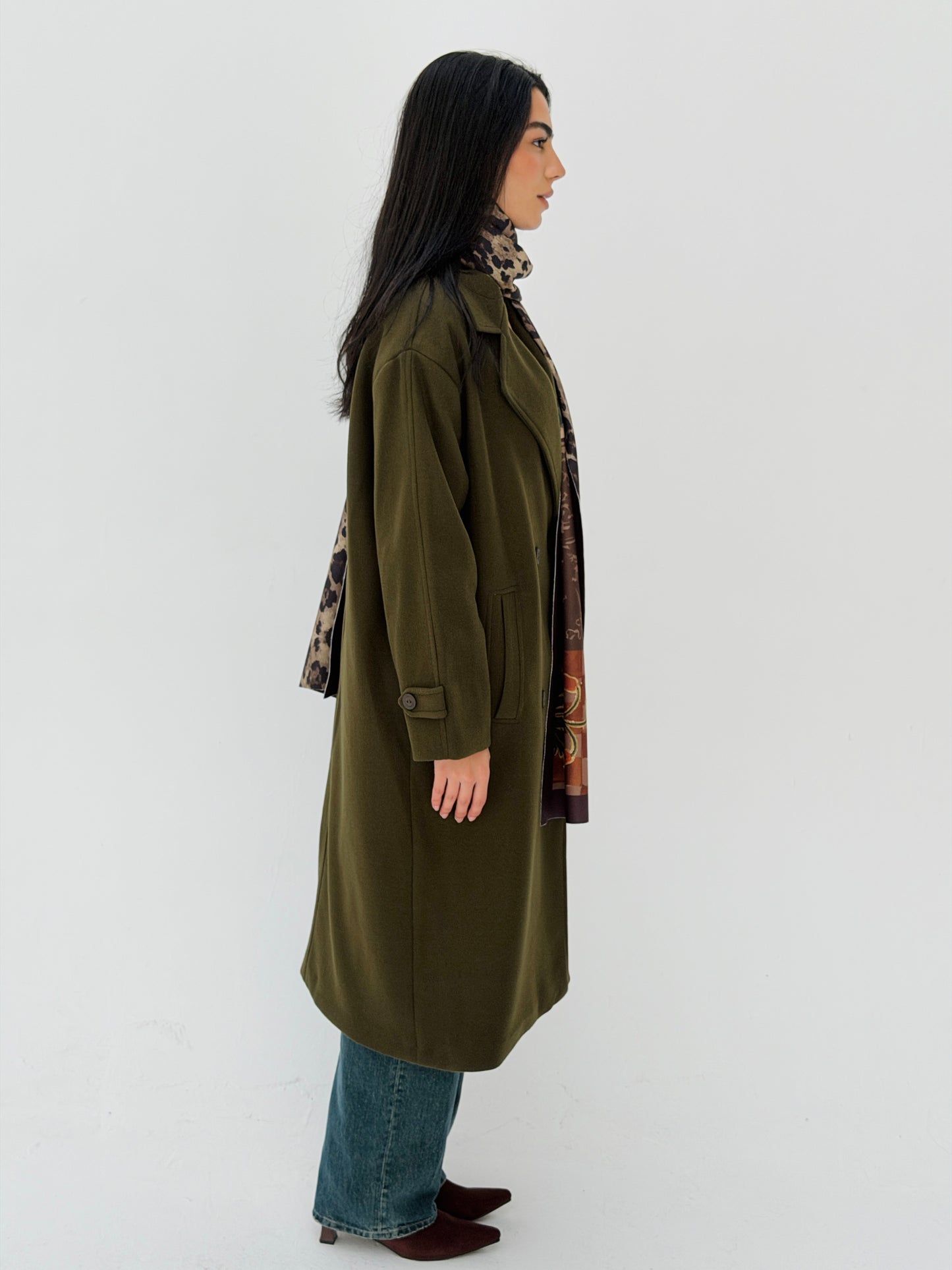 Iconic Winter Coat In Olive
