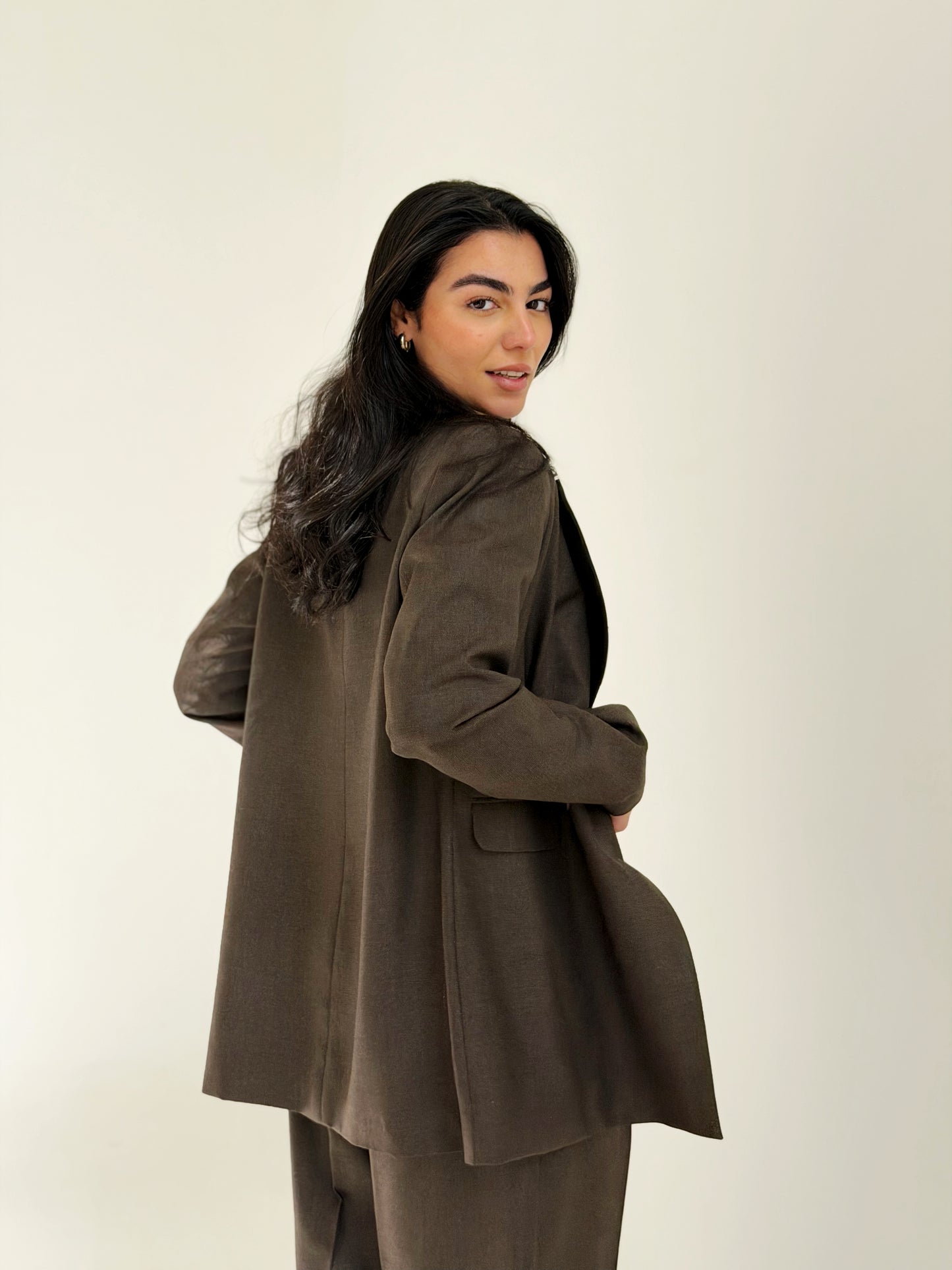 Signature suit in Brown