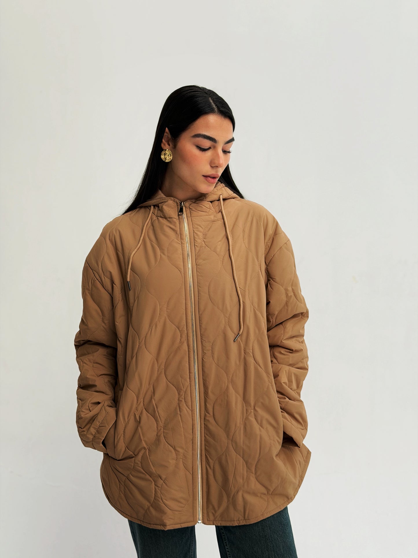 The oversized Bamb Jacket Camel