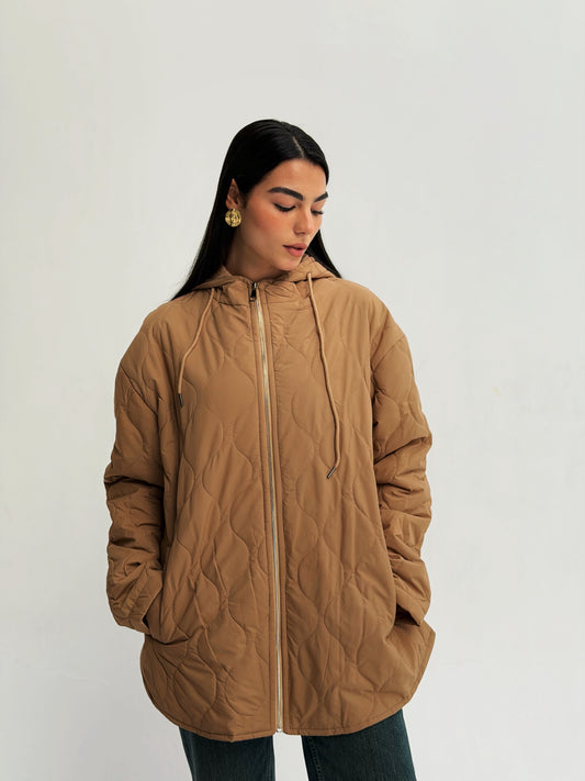 The oversized Bamb Jacket Camel