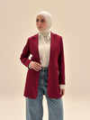 SLIM FIT DARK RED BLAZER