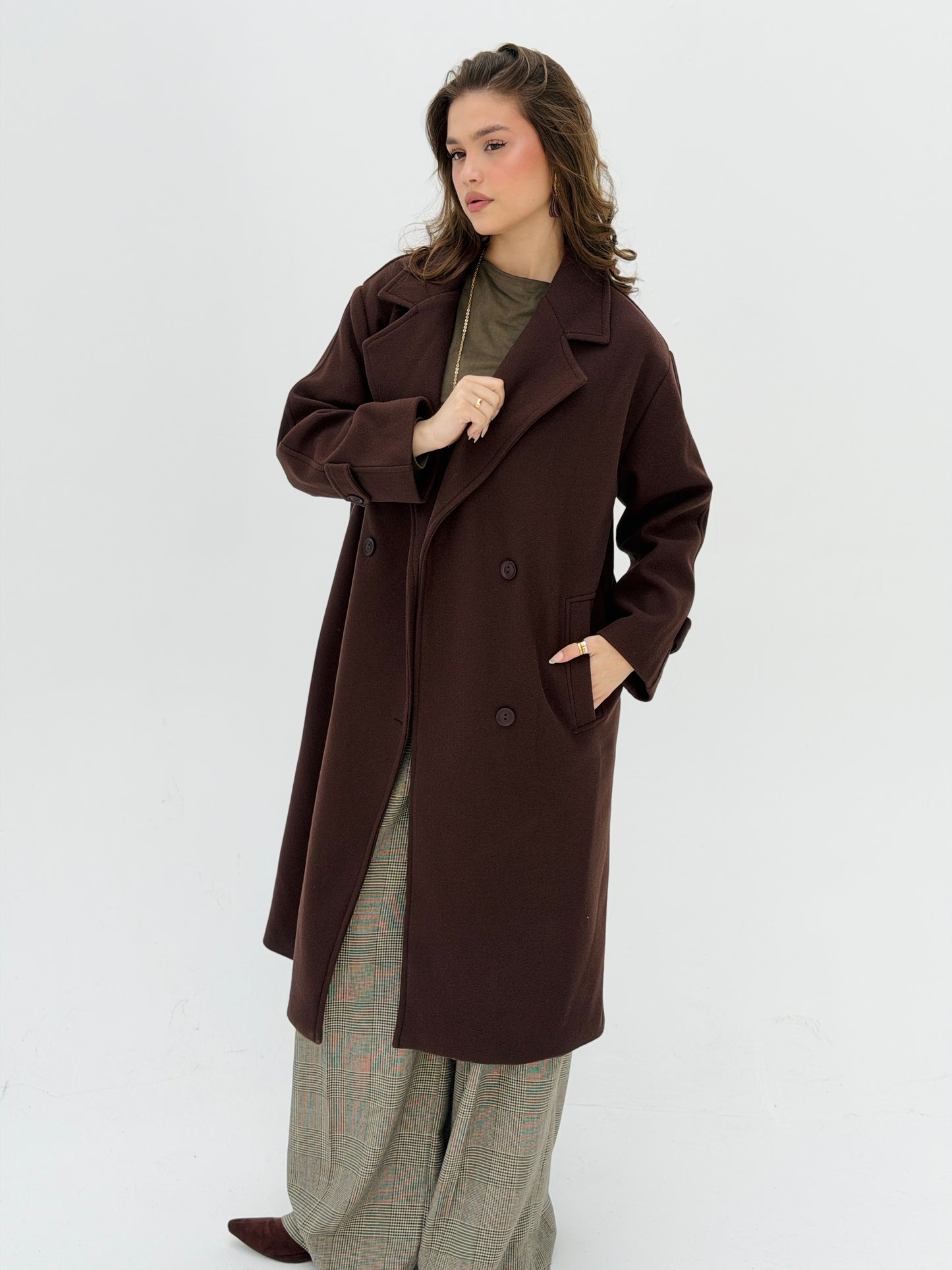 Iconic Winter Coat In Brown