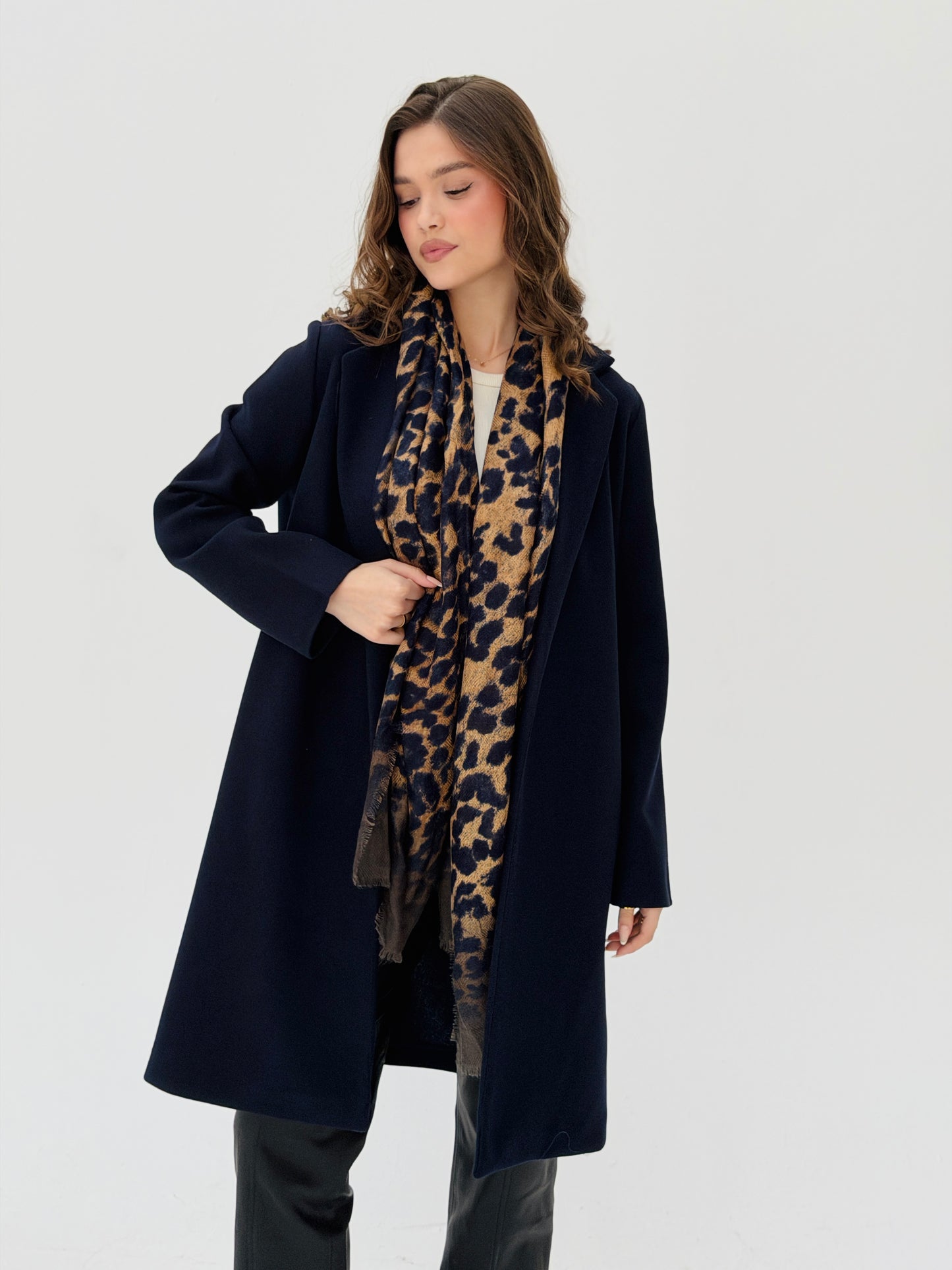 Everyday Wool Coat Navy Blue