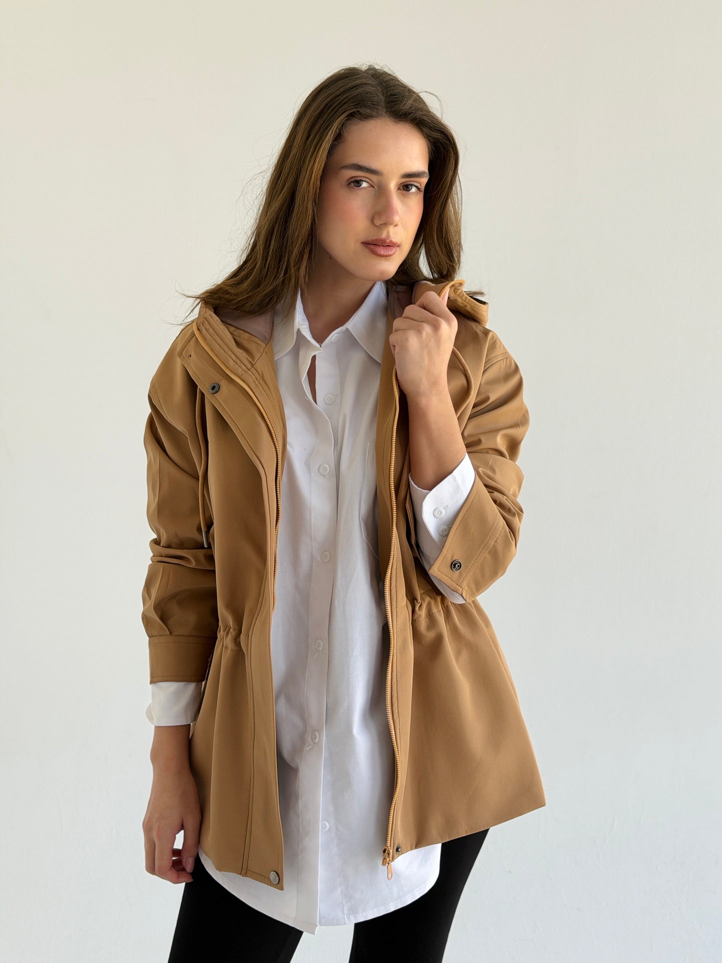 Winter Signature Jacket In Camel