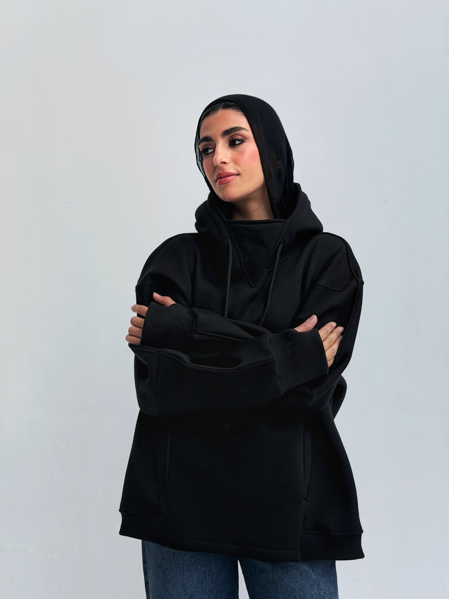 Oversized Hoodies in Black