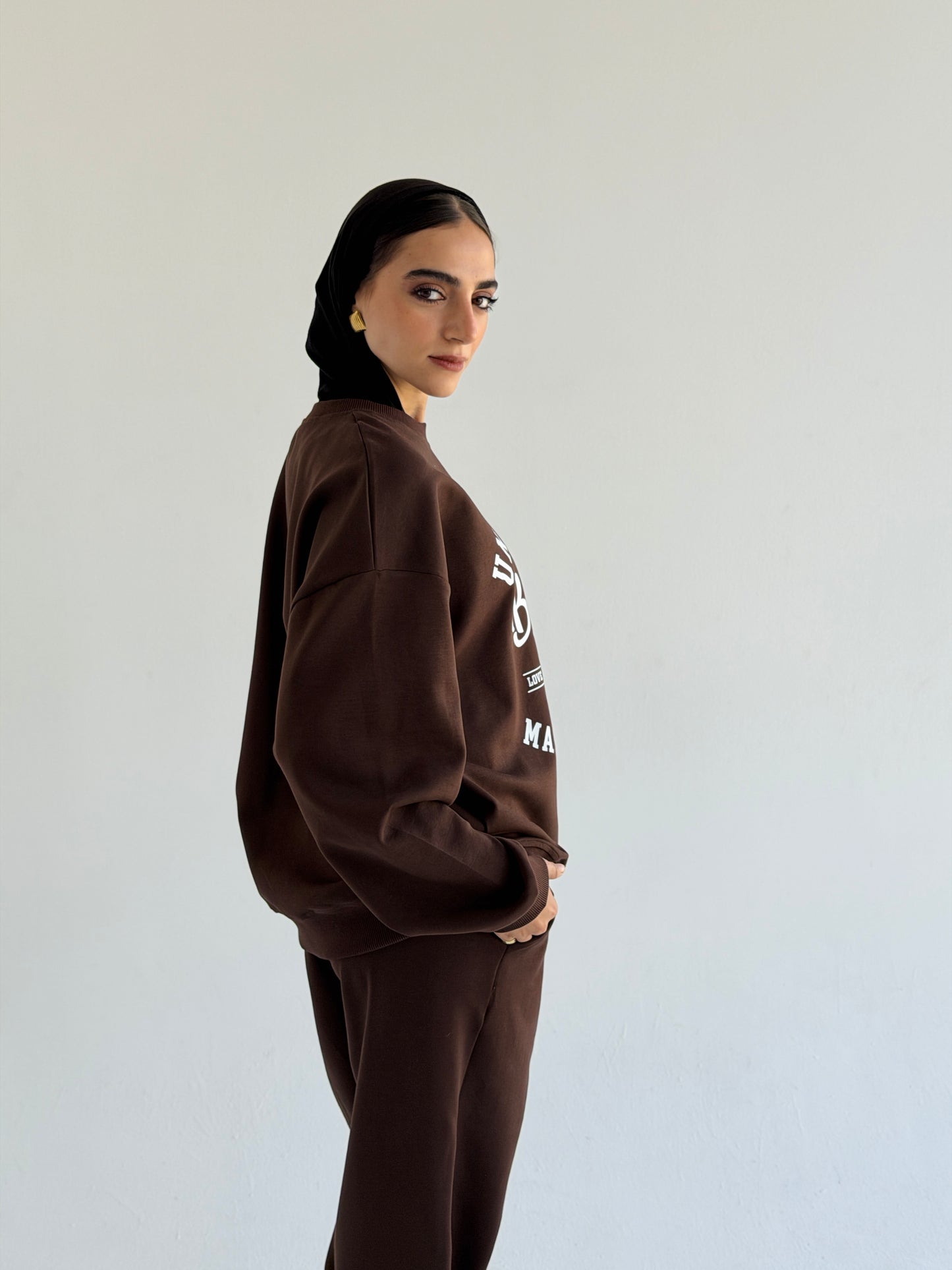 Active Cotten Set In Brown