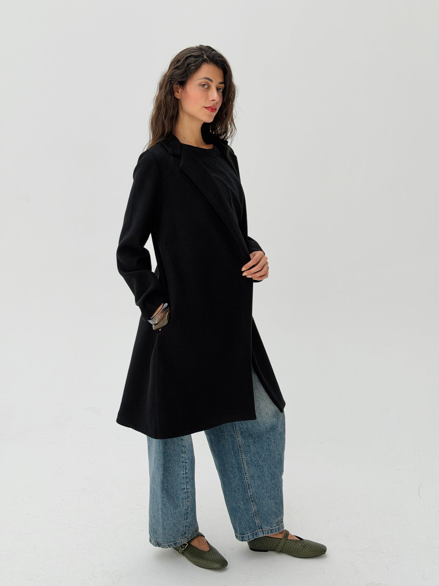 Everyday Wool Coat Black