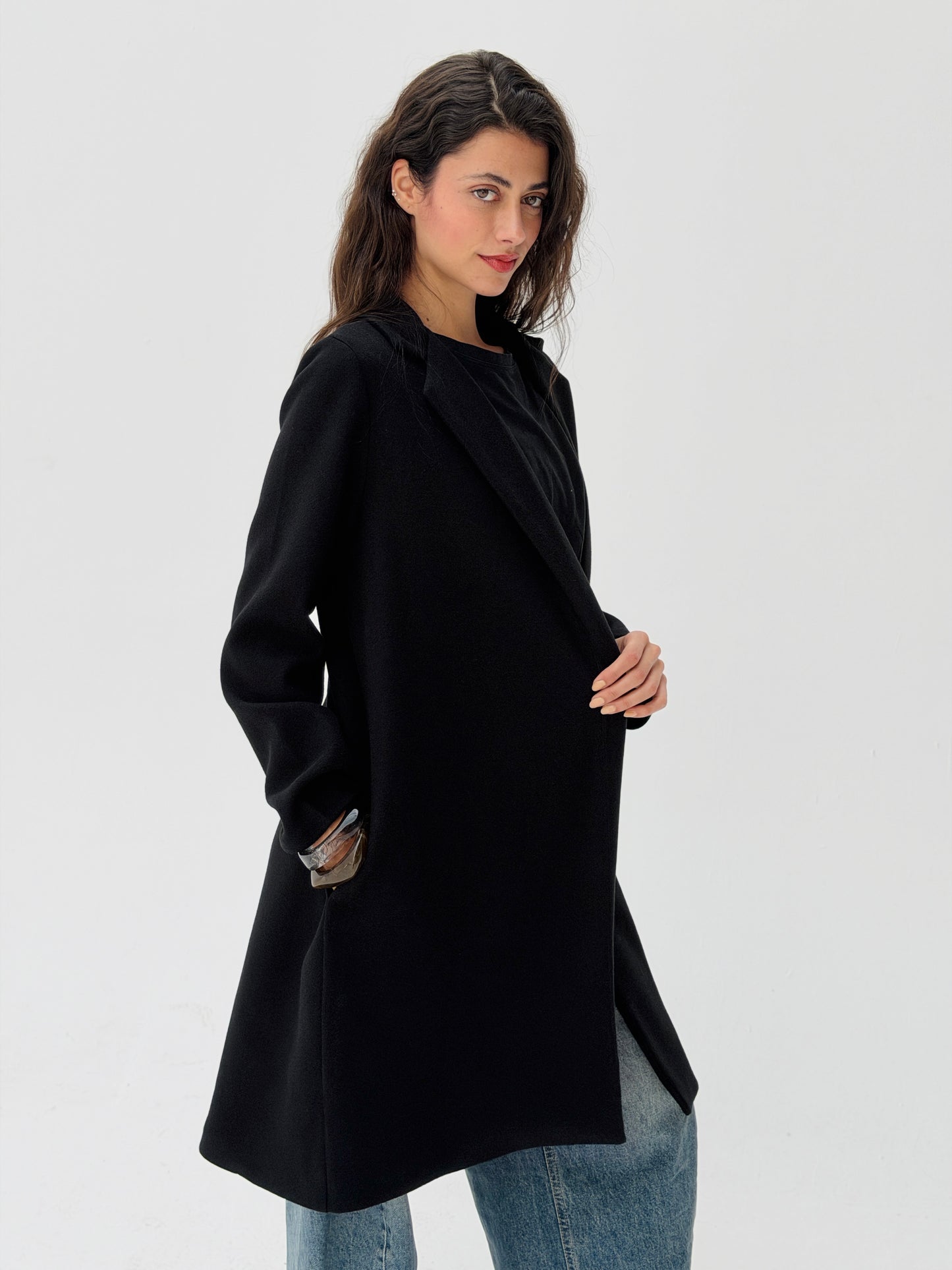 Everyday Wool Coat Black