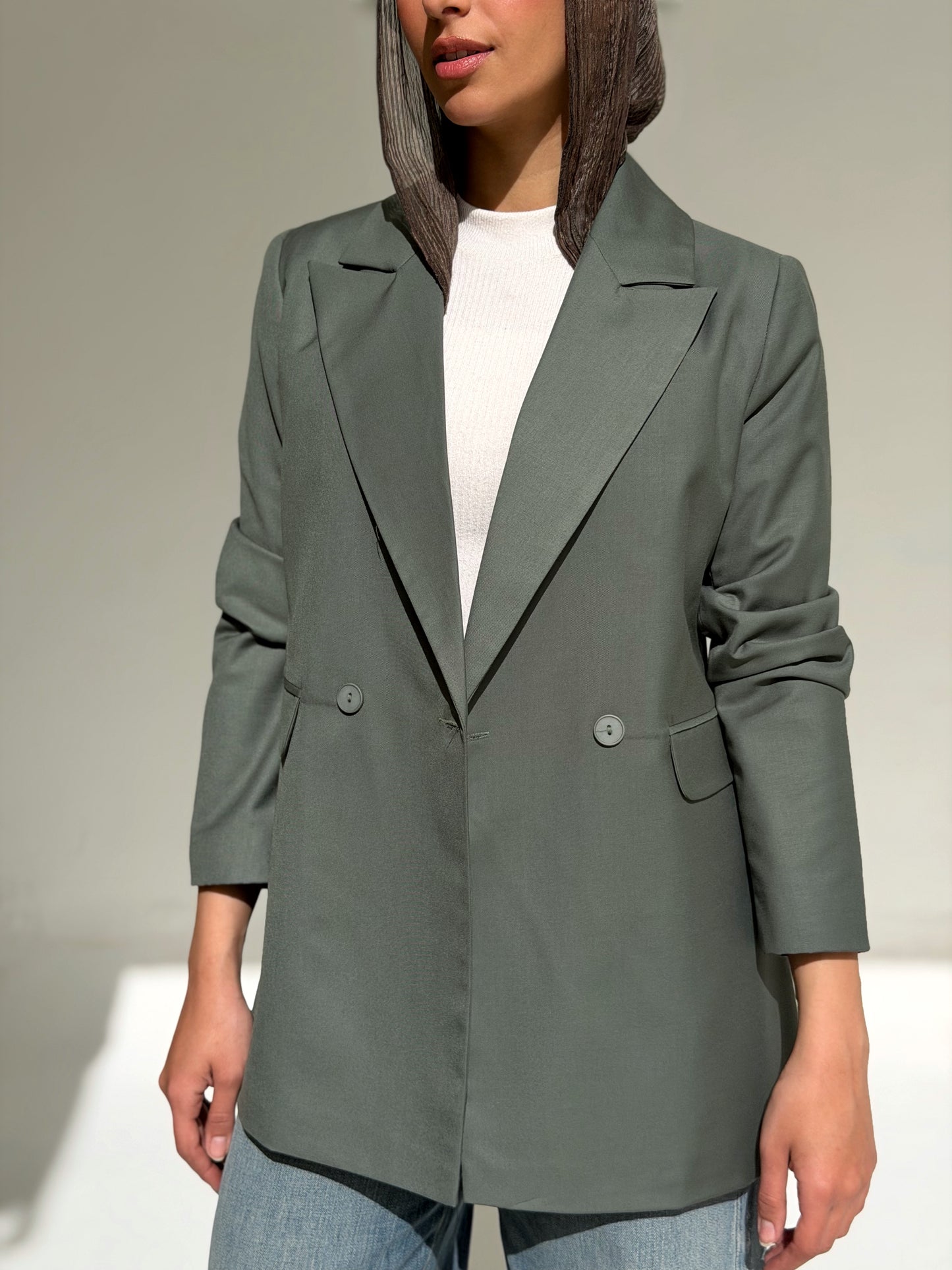 Boss Mode Blazer In Olive