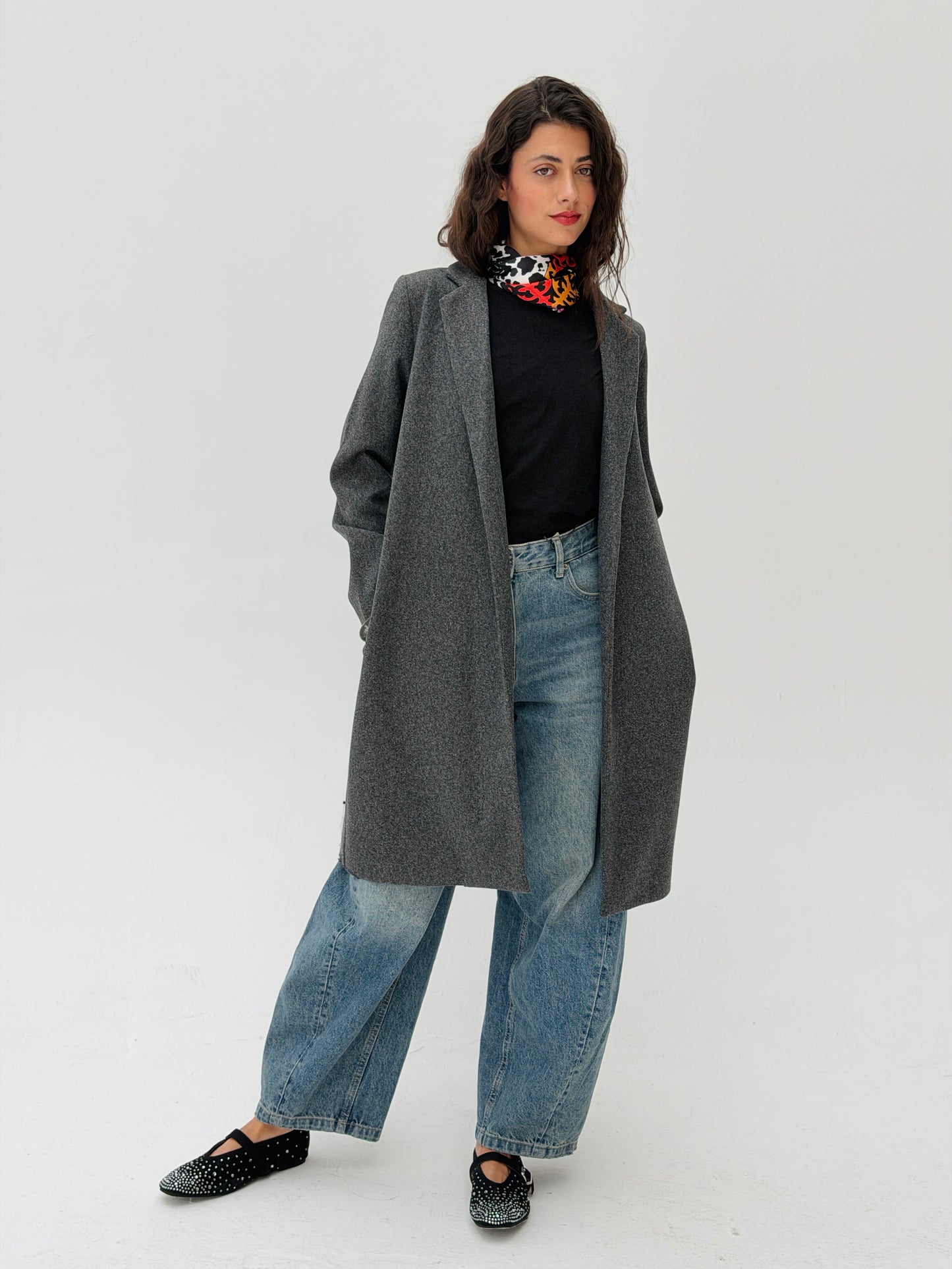 Everyday Wool Coat In Gray