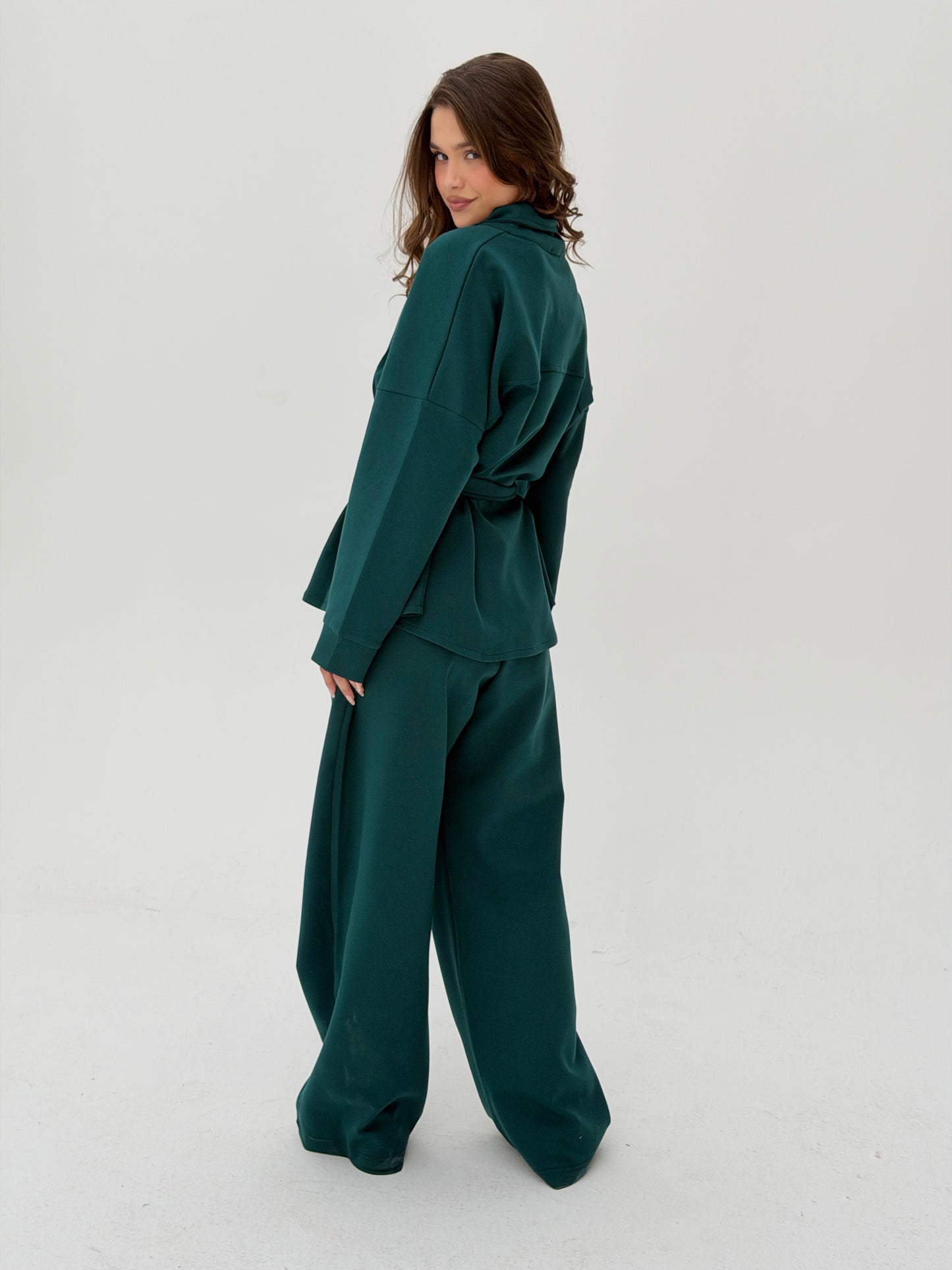 The Belted Set In Deep Teal