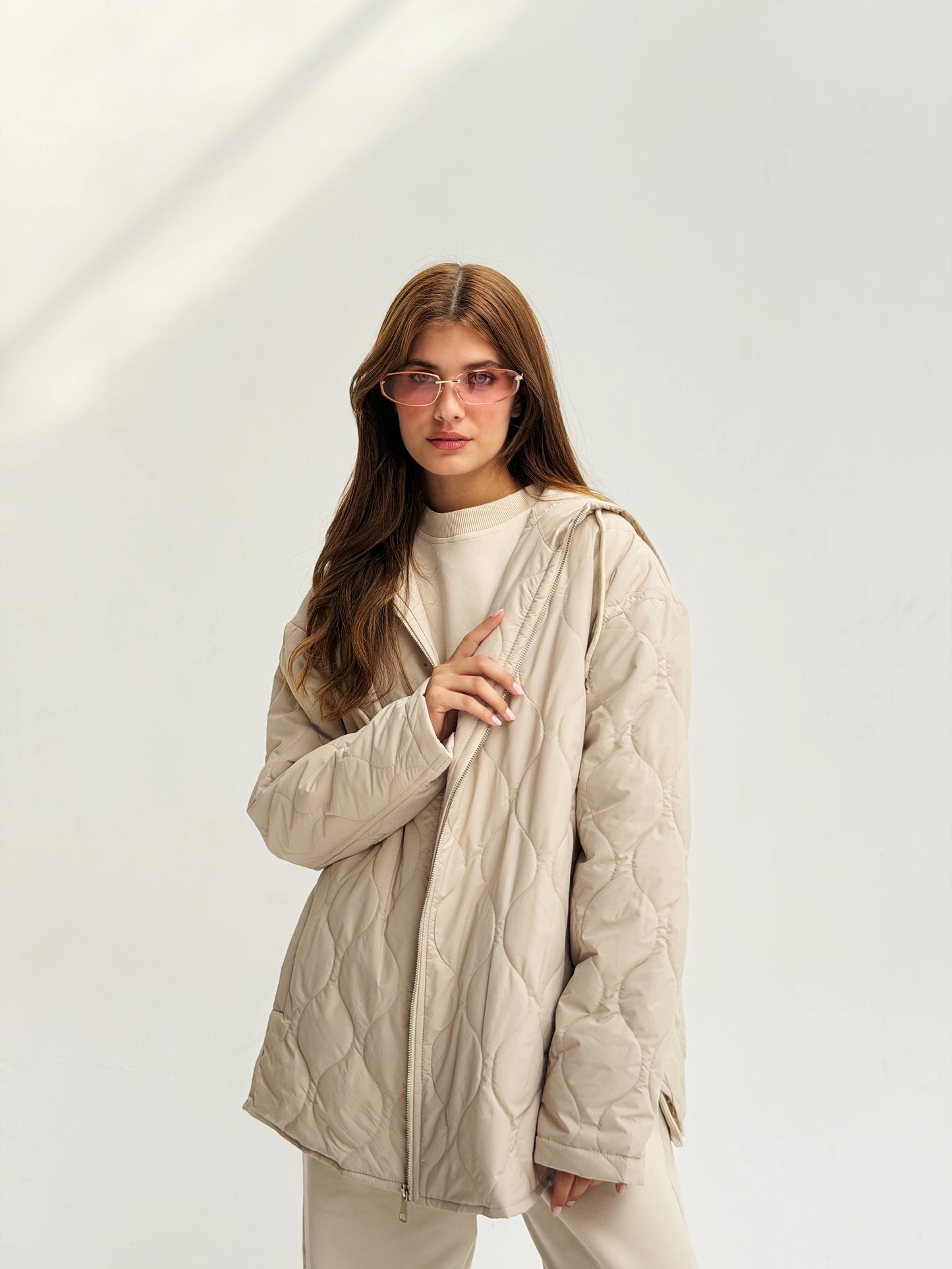 The oversized Bamb Jacket in beige