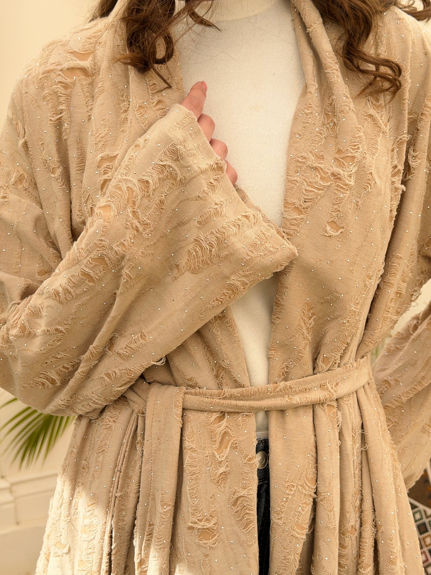 Oasis Cardigan In Beige