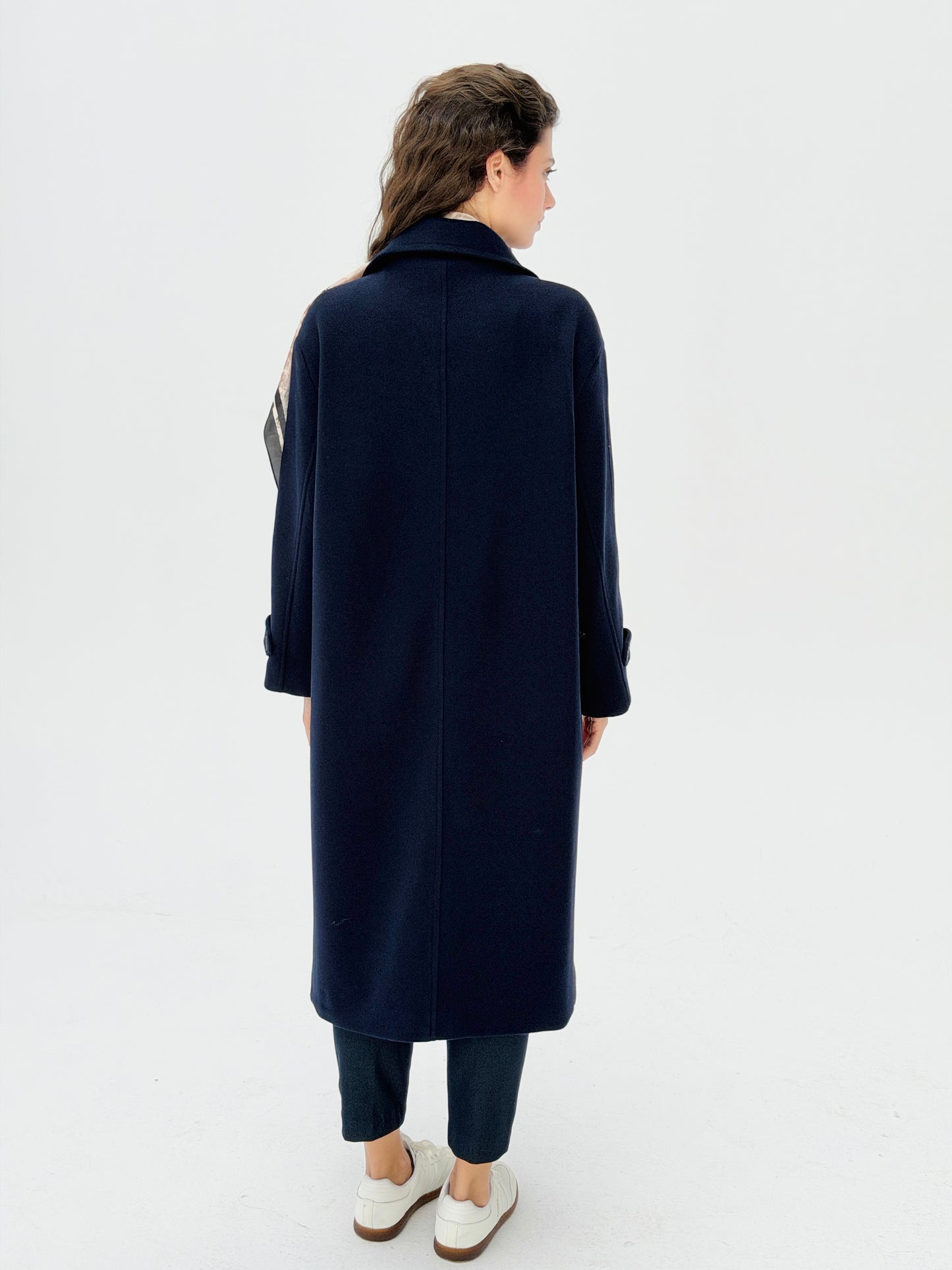 Iconic Winter Coat In Navy Blue