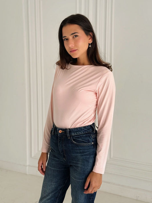Daily basic top in baby rose