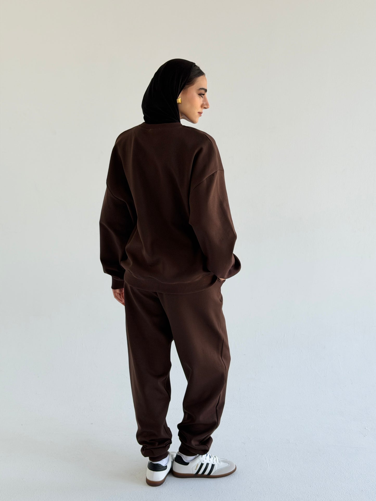 Active Cotten Set In Brown