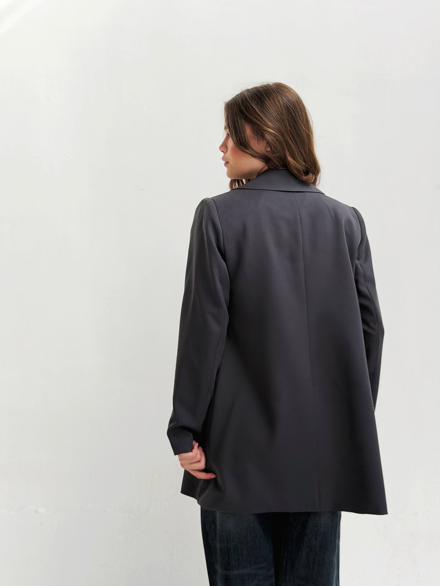 Relaxed fit blazer in Gray