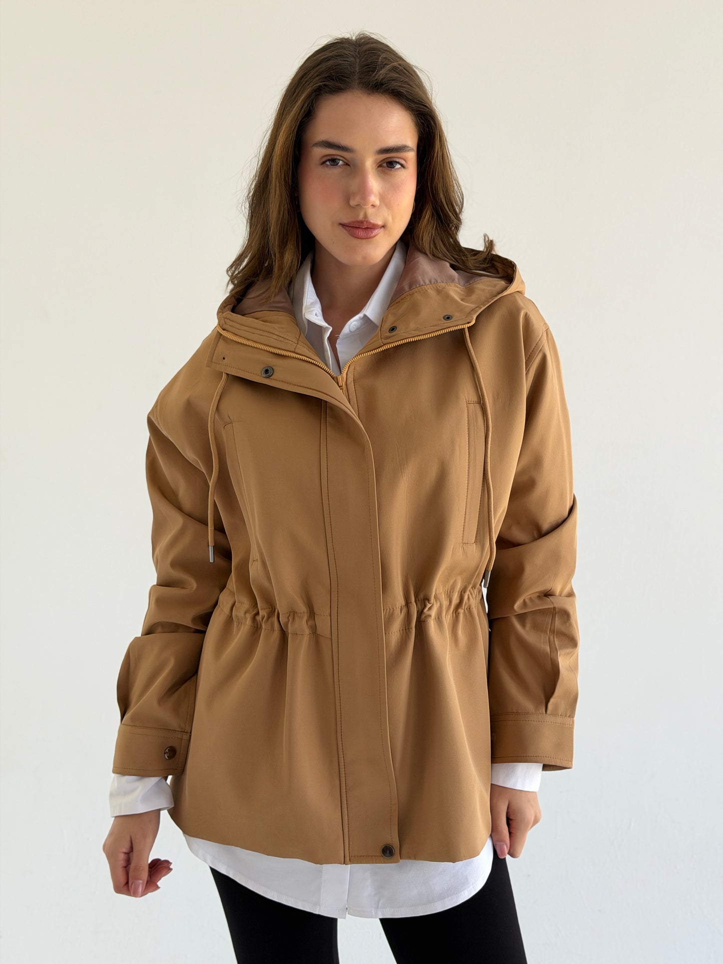 Winter Signature Jacket In Camel