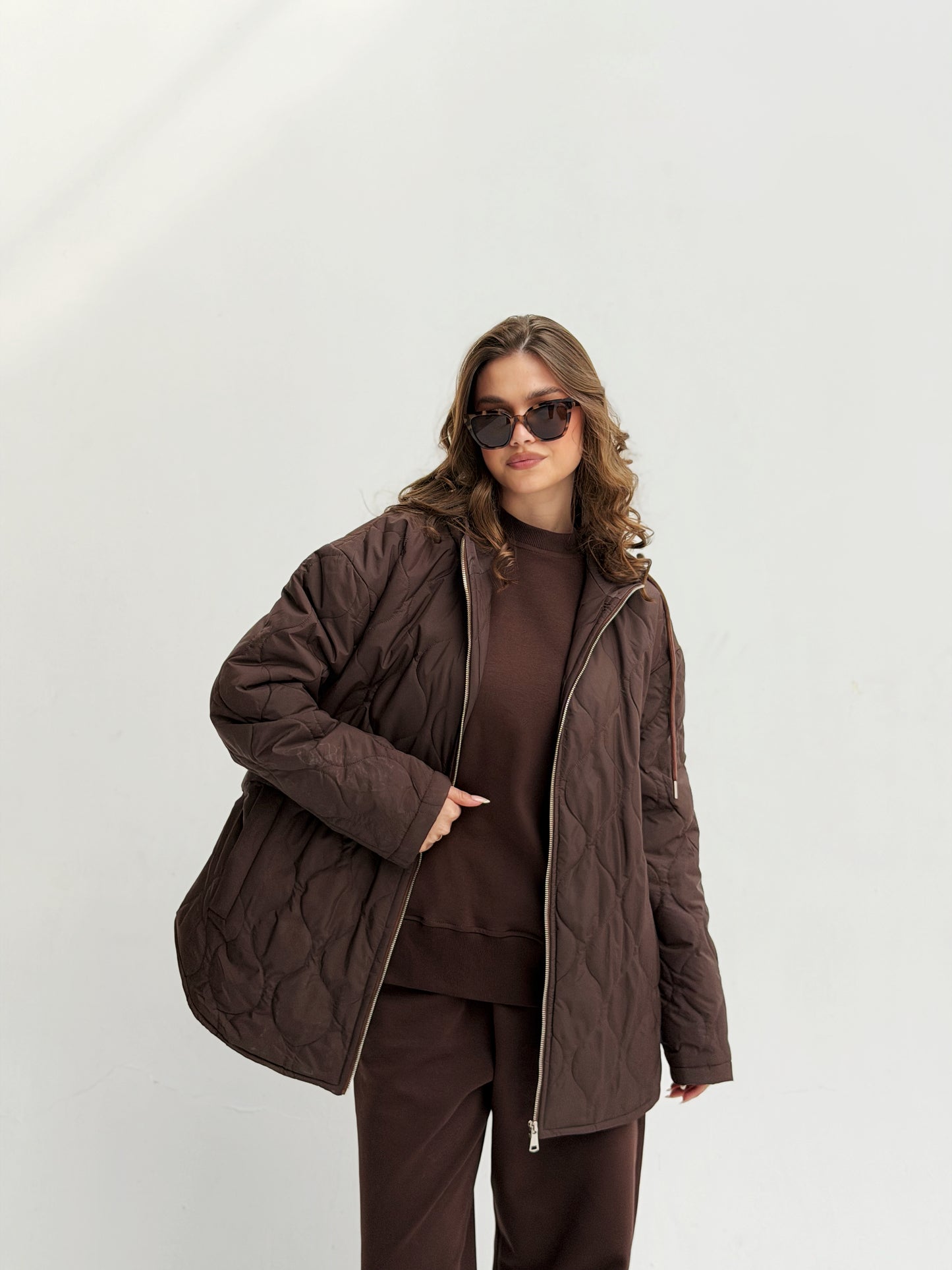 The oversized Bamb Jacket Brown