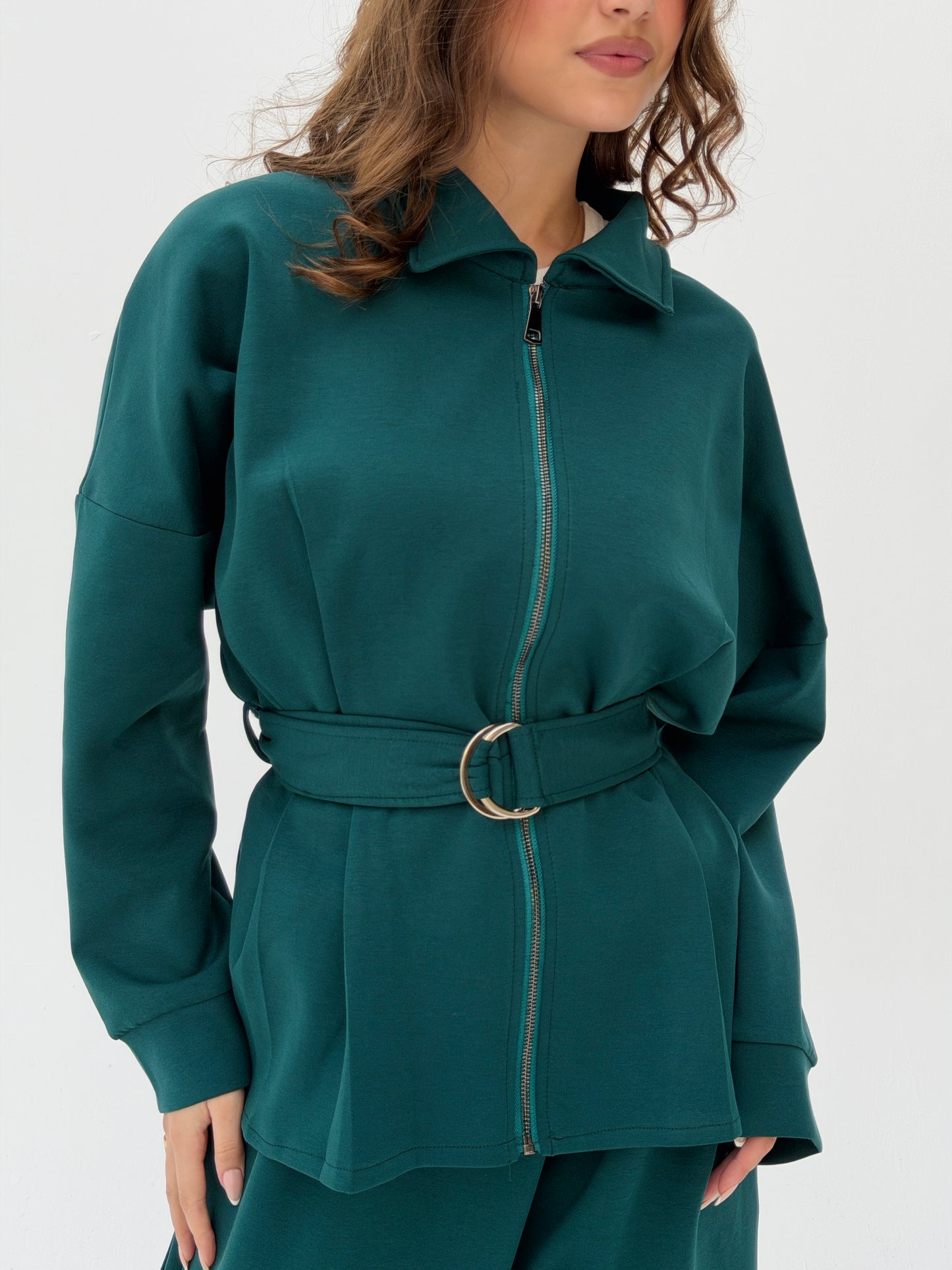 The Belted Set In Deep Teal