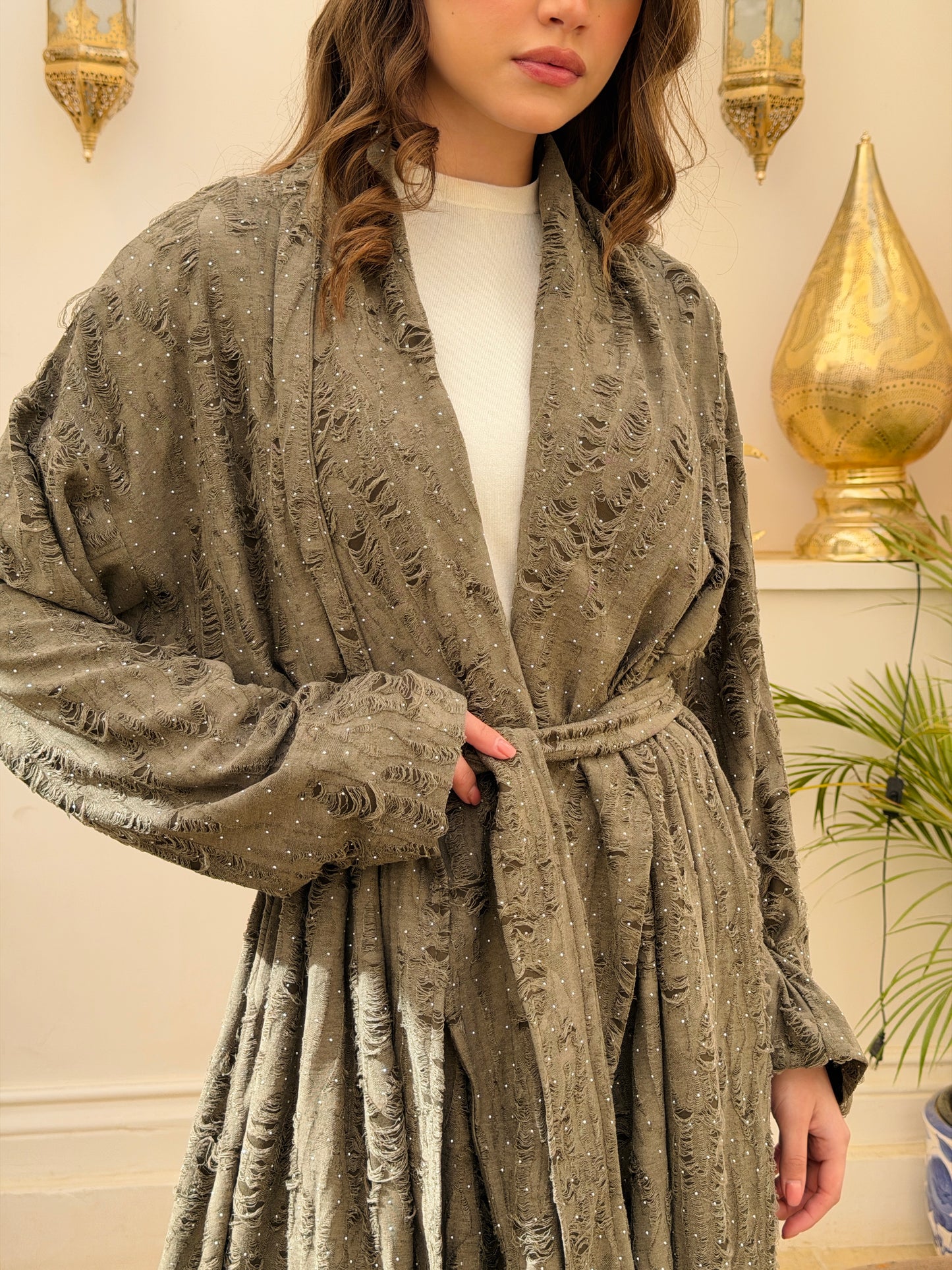 Oasis Cardigan In Olive