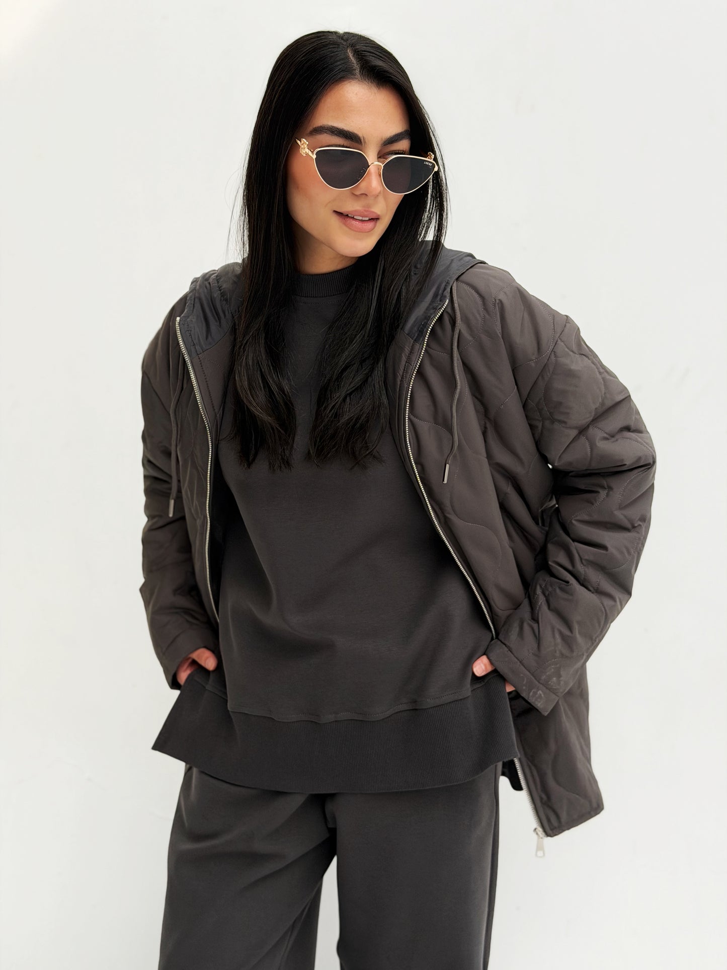The oversized Bamb Jacket In Gray