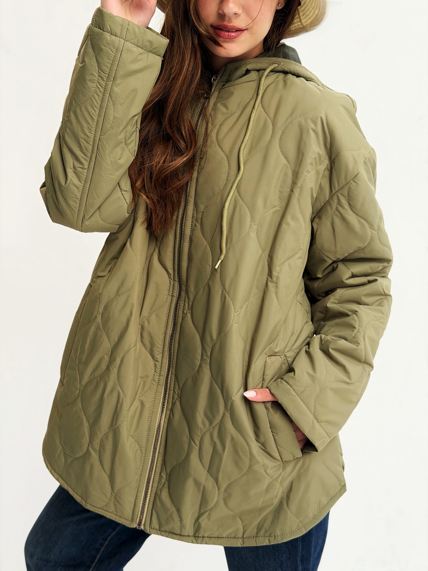 The oversized Bamb Jacket In Olive