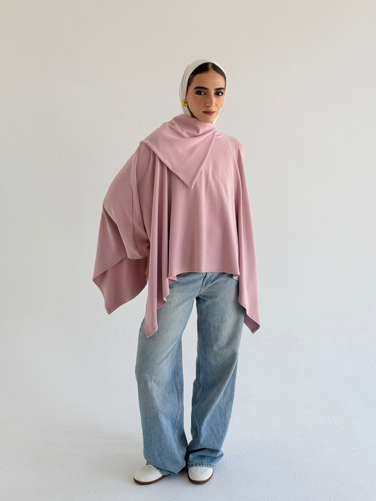 Drape Kint Cape In Pink