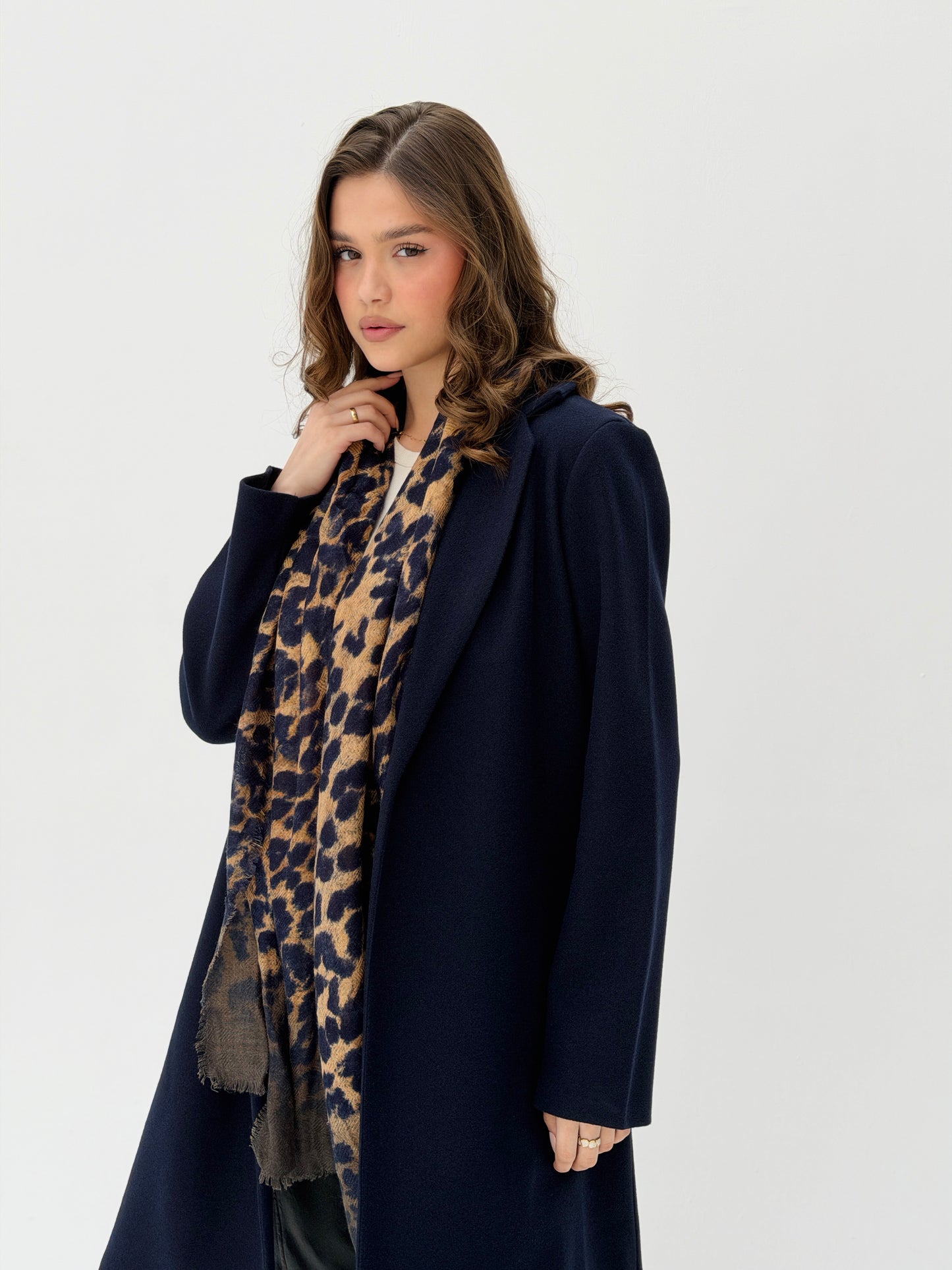 Everyday Wool Coat Navy Blue