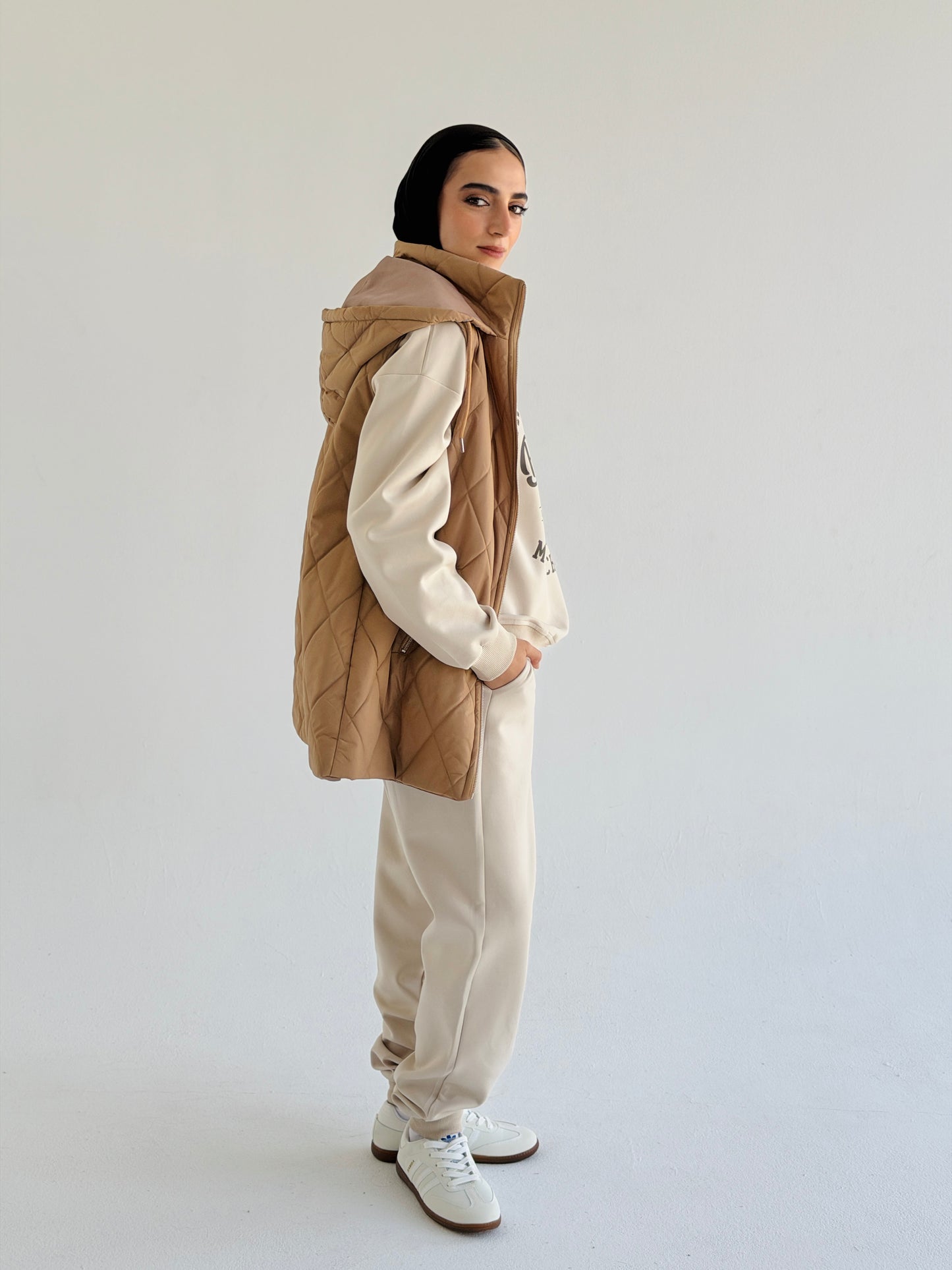 Bamb vest In Camel