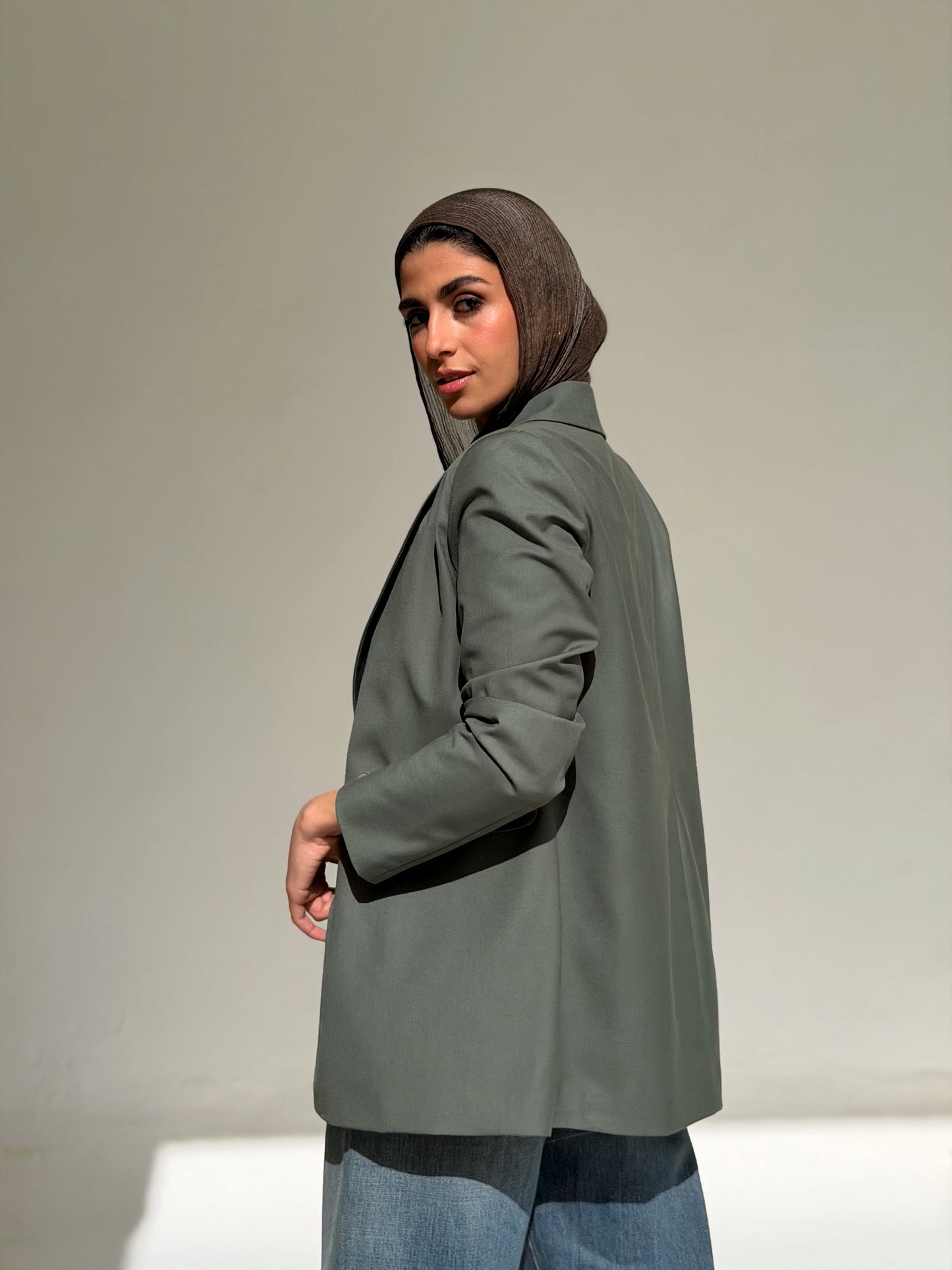 Boss Mode Blazer In Olive