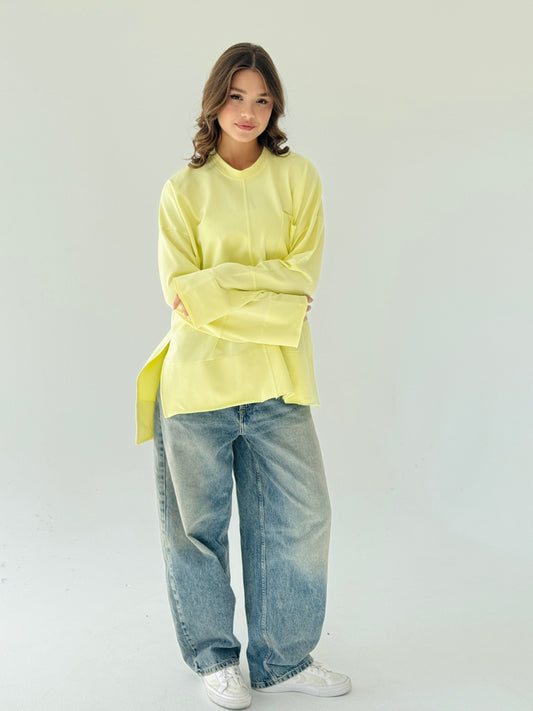Everyday Top in butter yellow