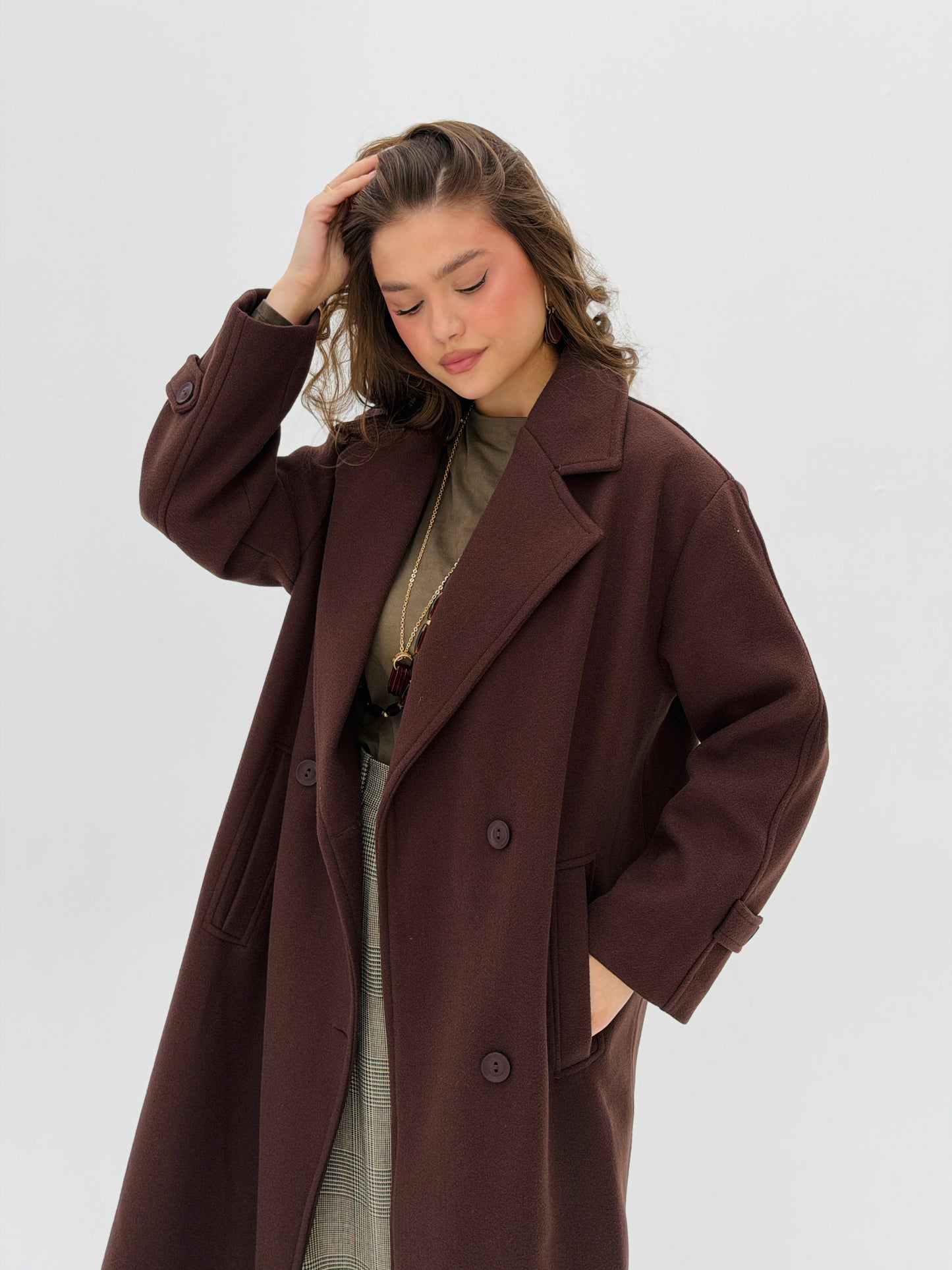 Iconic Winter Coat In Brown