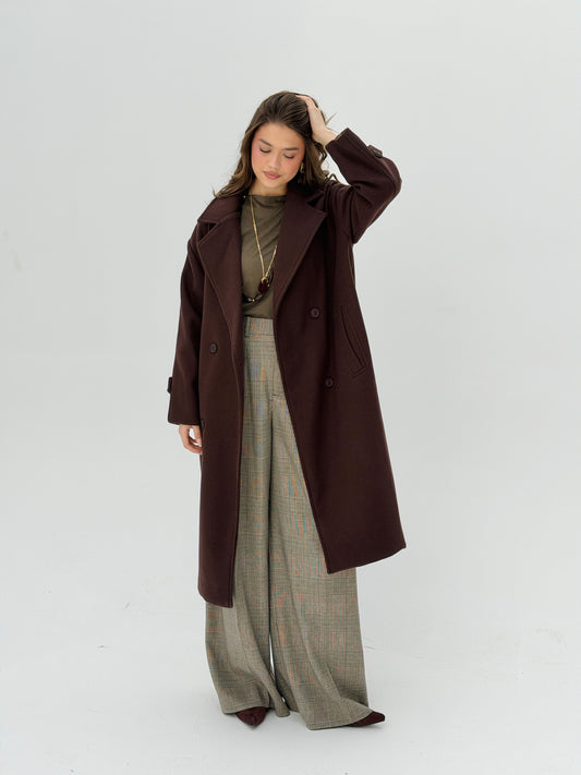 Iconic Winter Coat In Brown