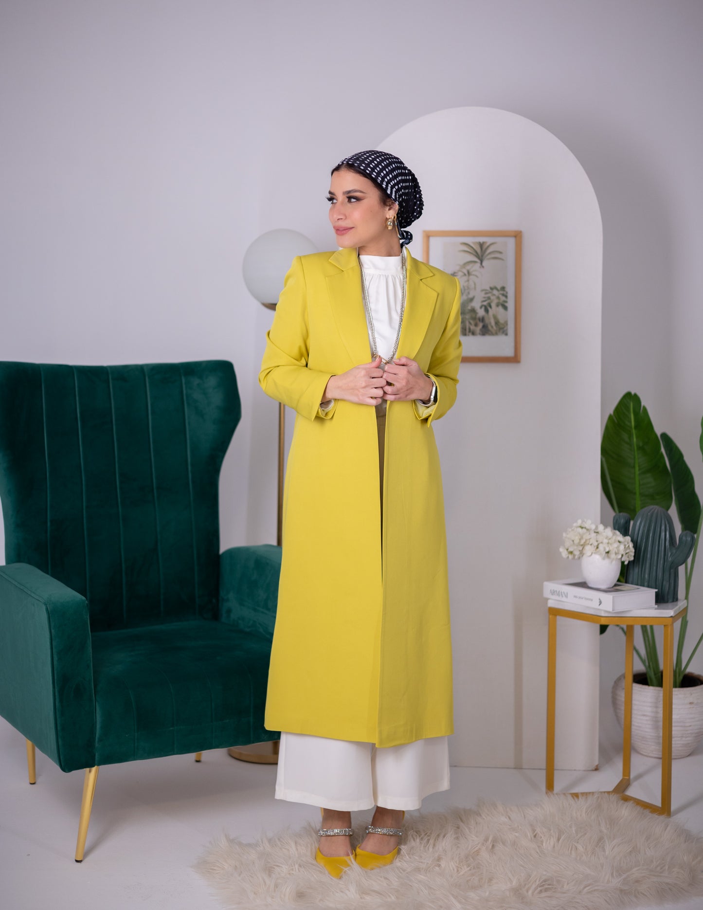 Lemon long blazer