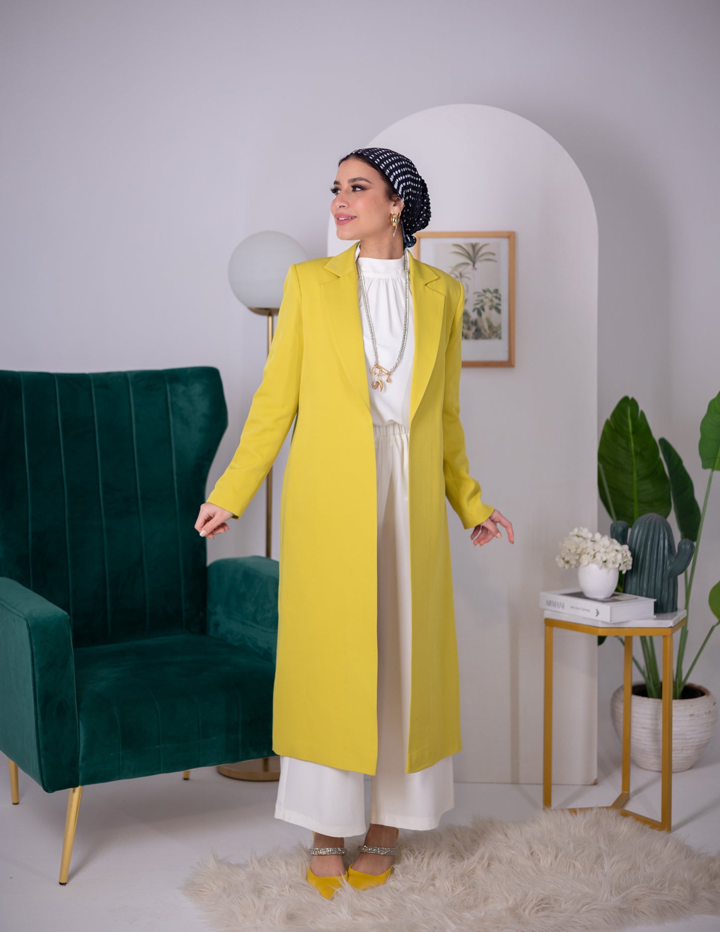 Lemon long blazer