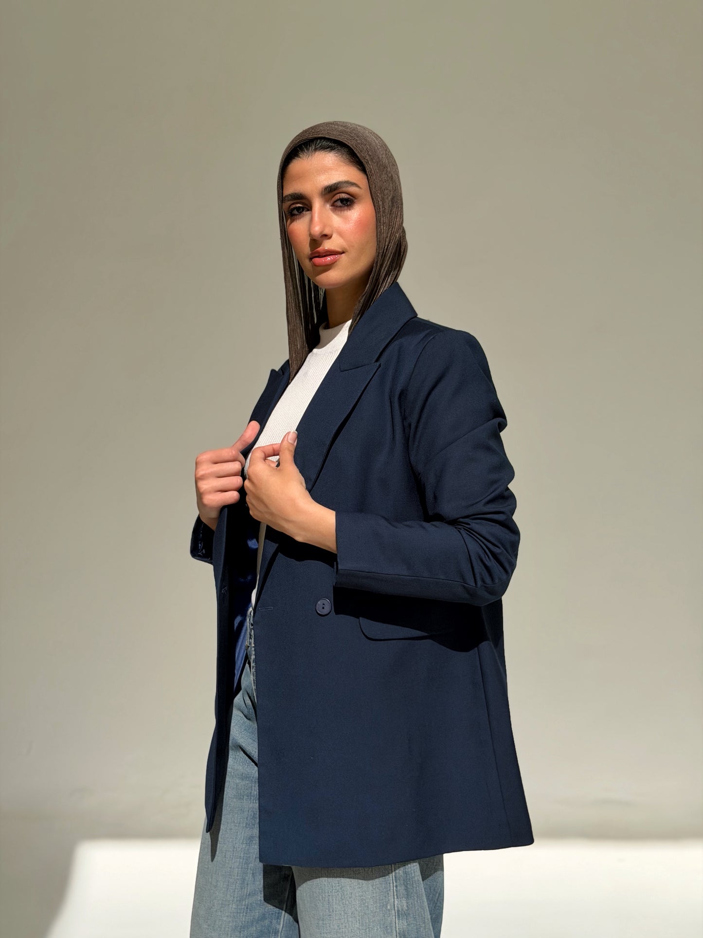 Boss Mode Blazer In Navy Blue