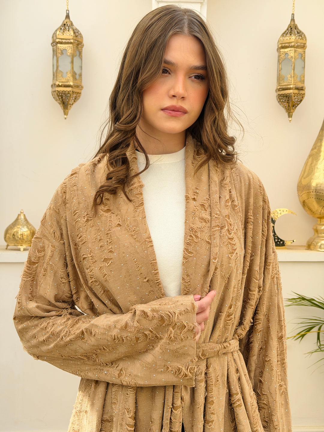 Oasis Cardigan In Camel