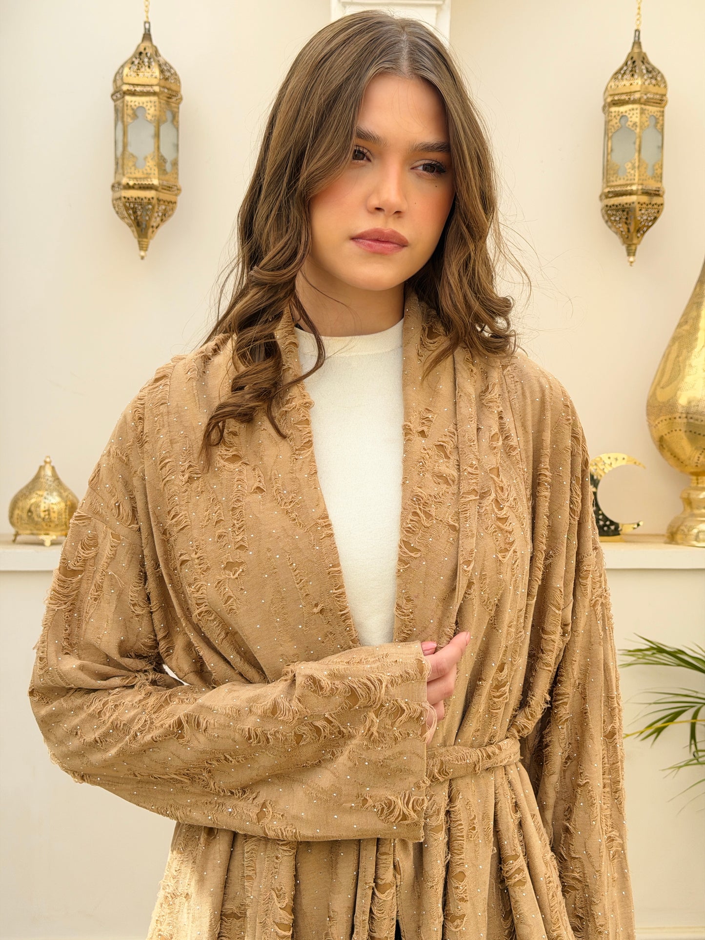 Oasis Cardigan In Camel