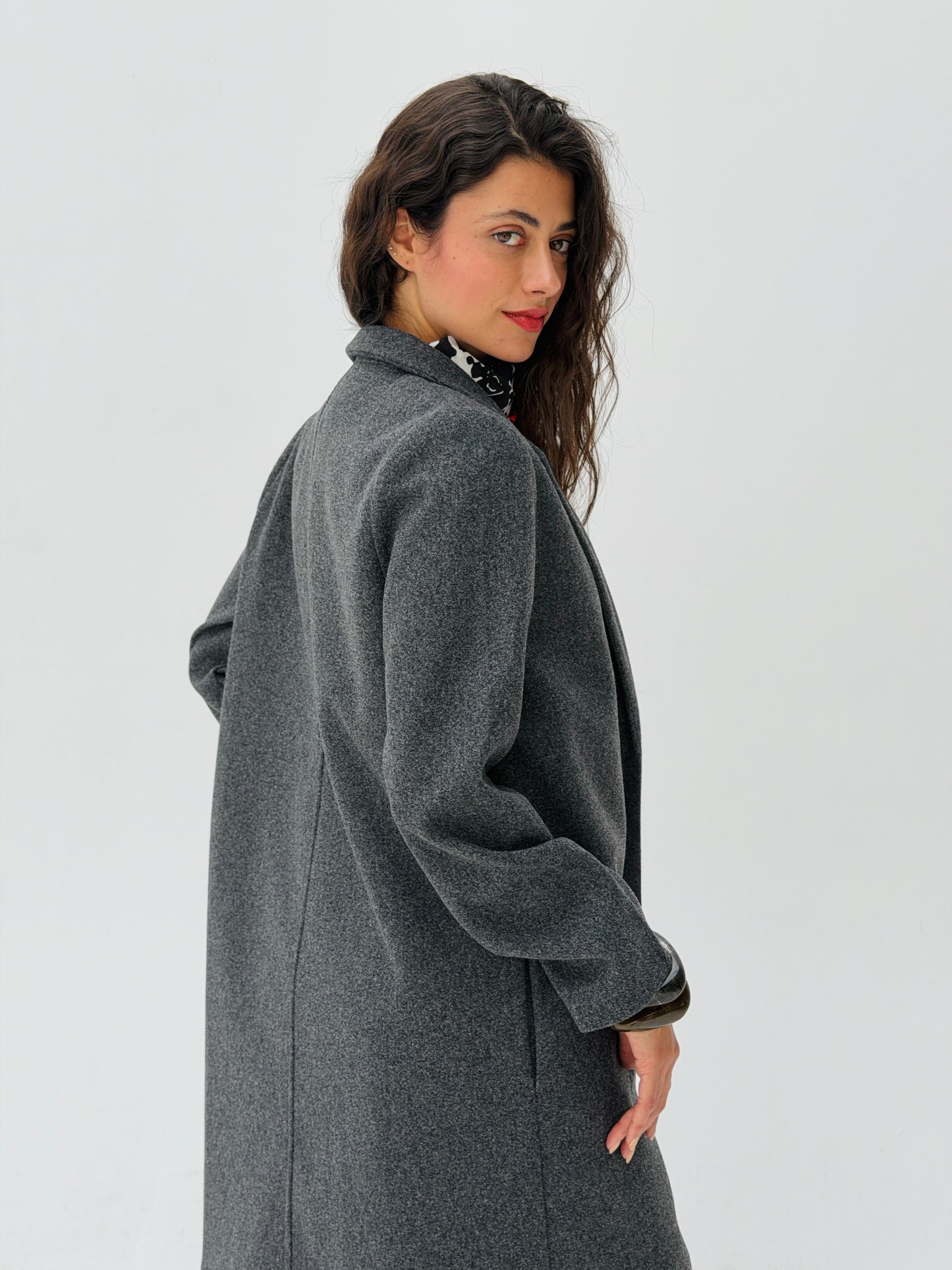 Everyday Wool Coat In Gray