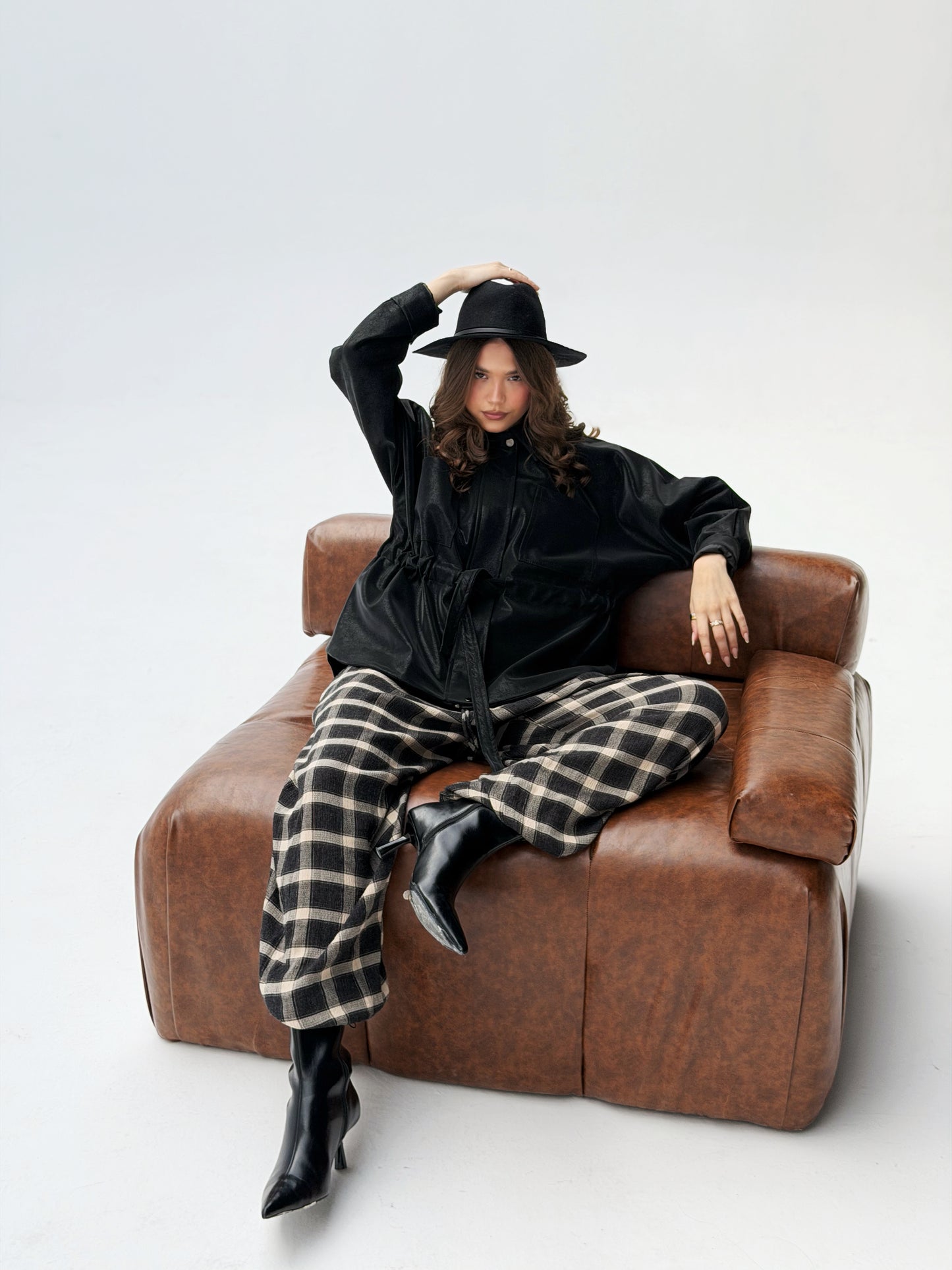 The Over-shirt Leather In Black