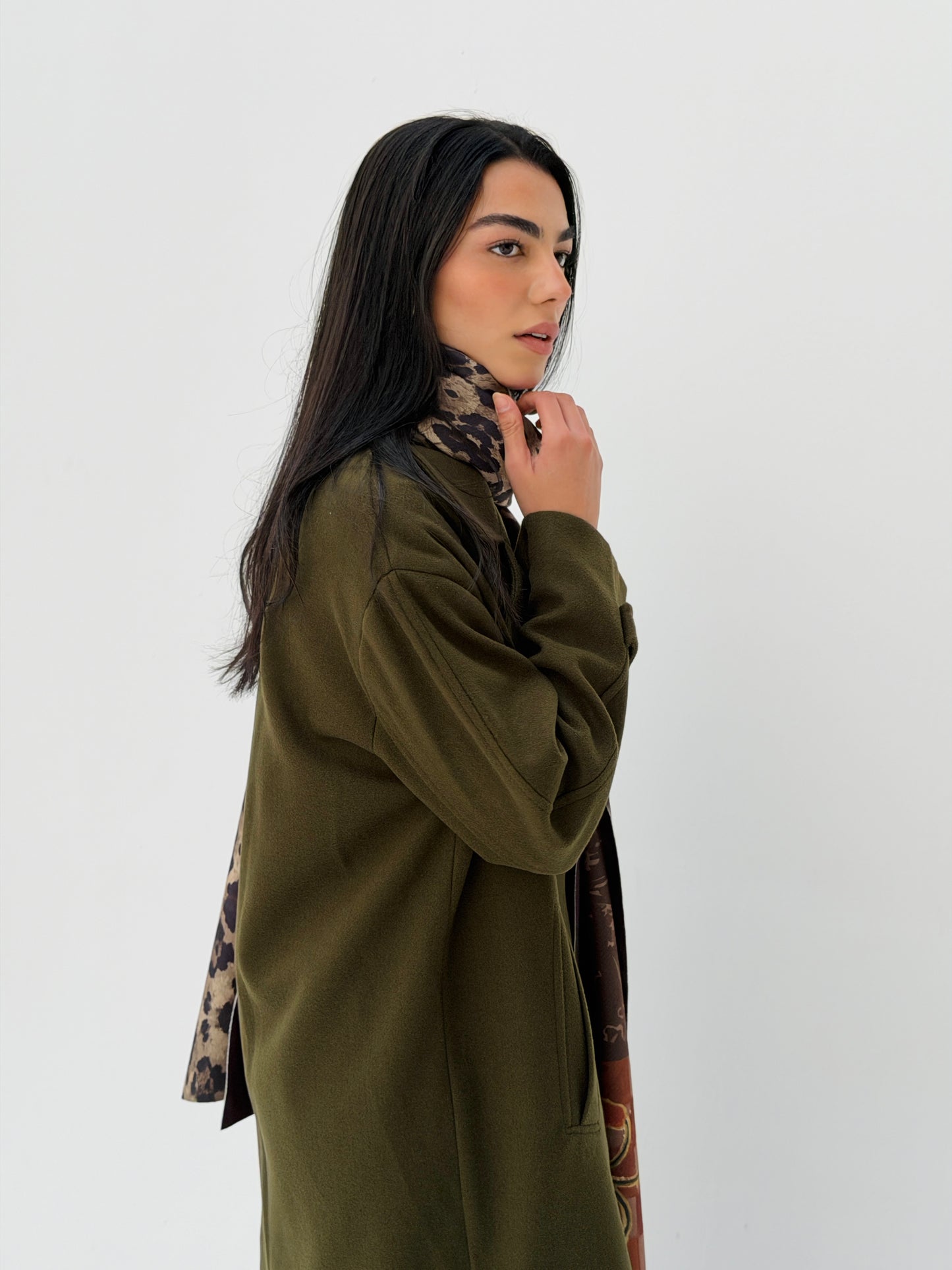 Iconic Winter Coat In Olive
