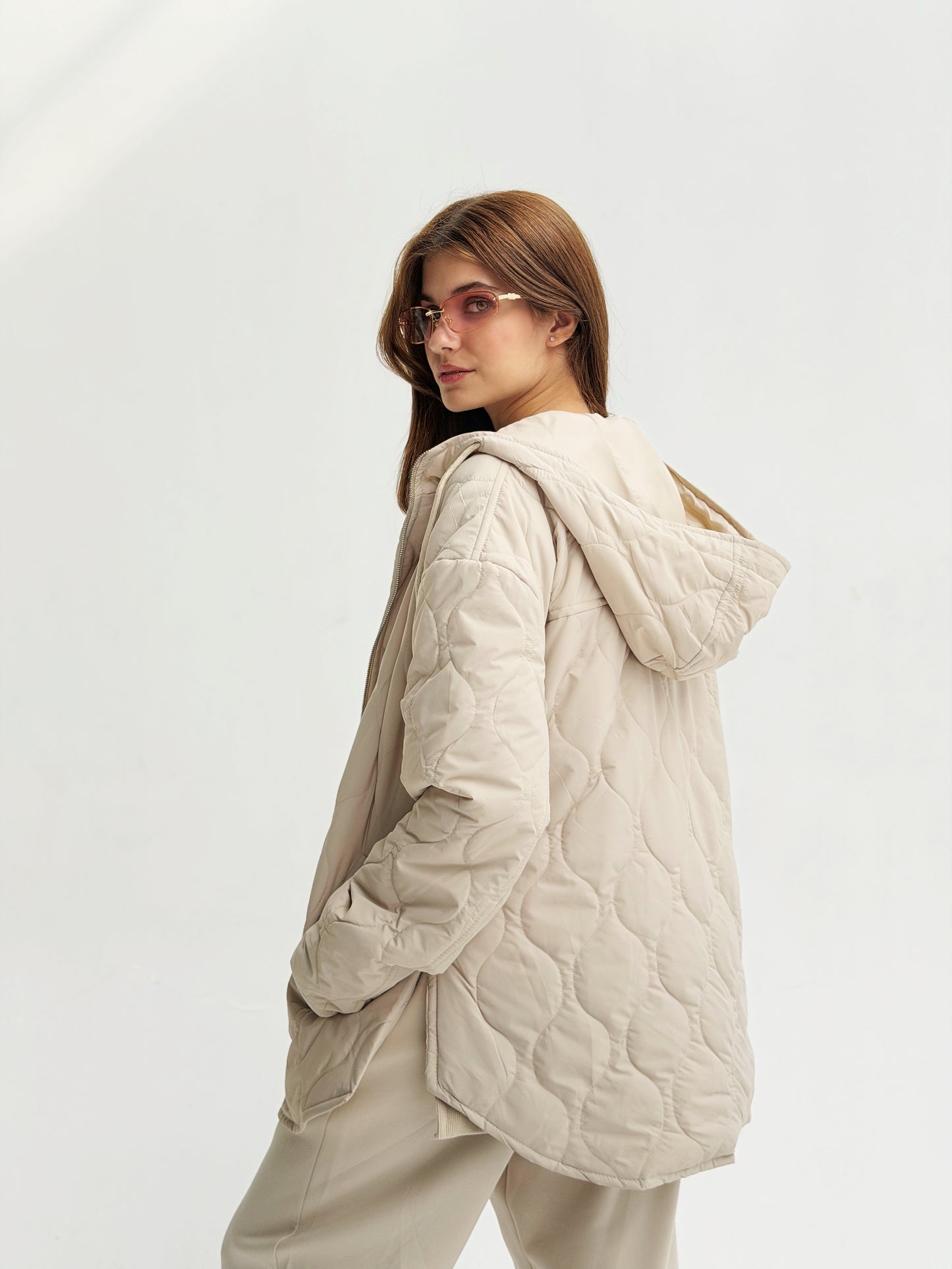 The oversized Bamb Jacket in beige