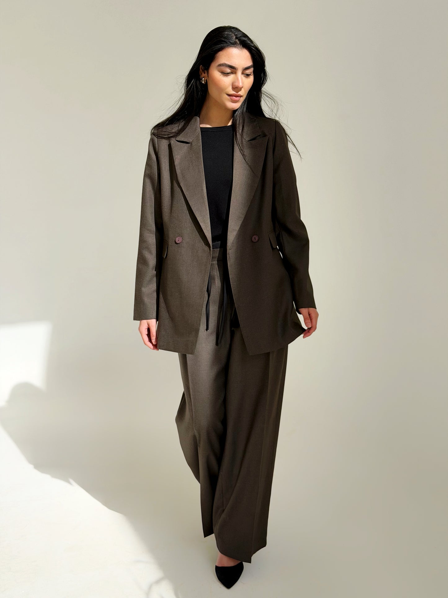 Signature suit in Brown