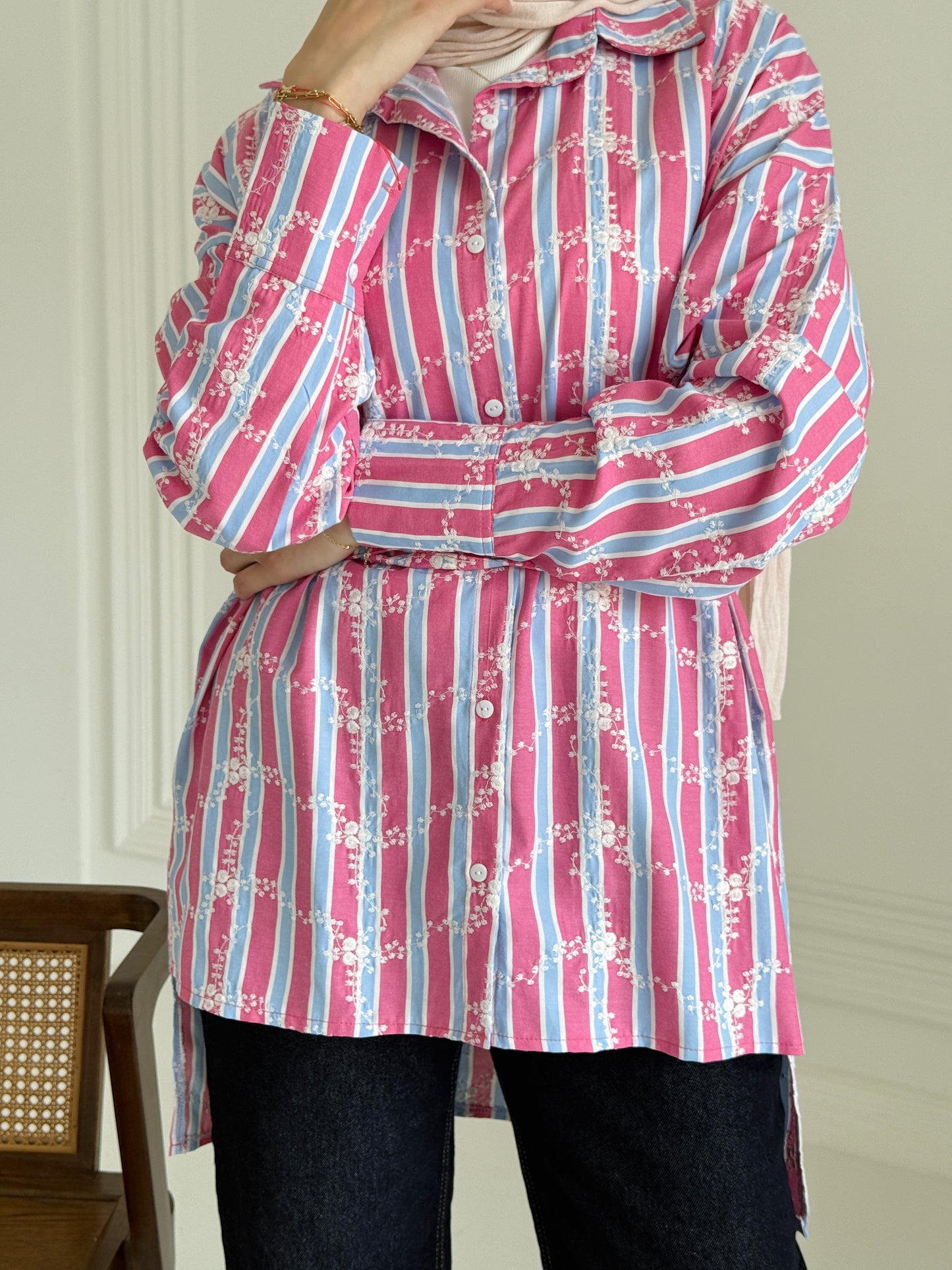Bold striped shirt