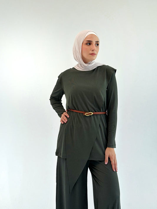 Modest Rip Set In Olive