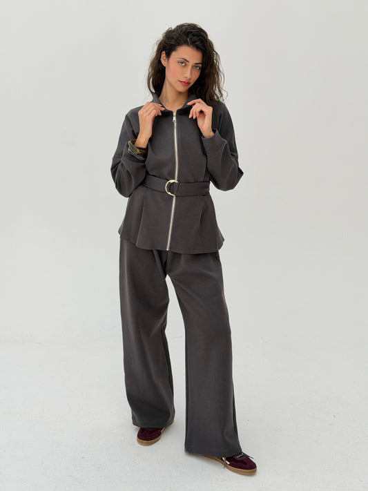 The Belted Set In Gray